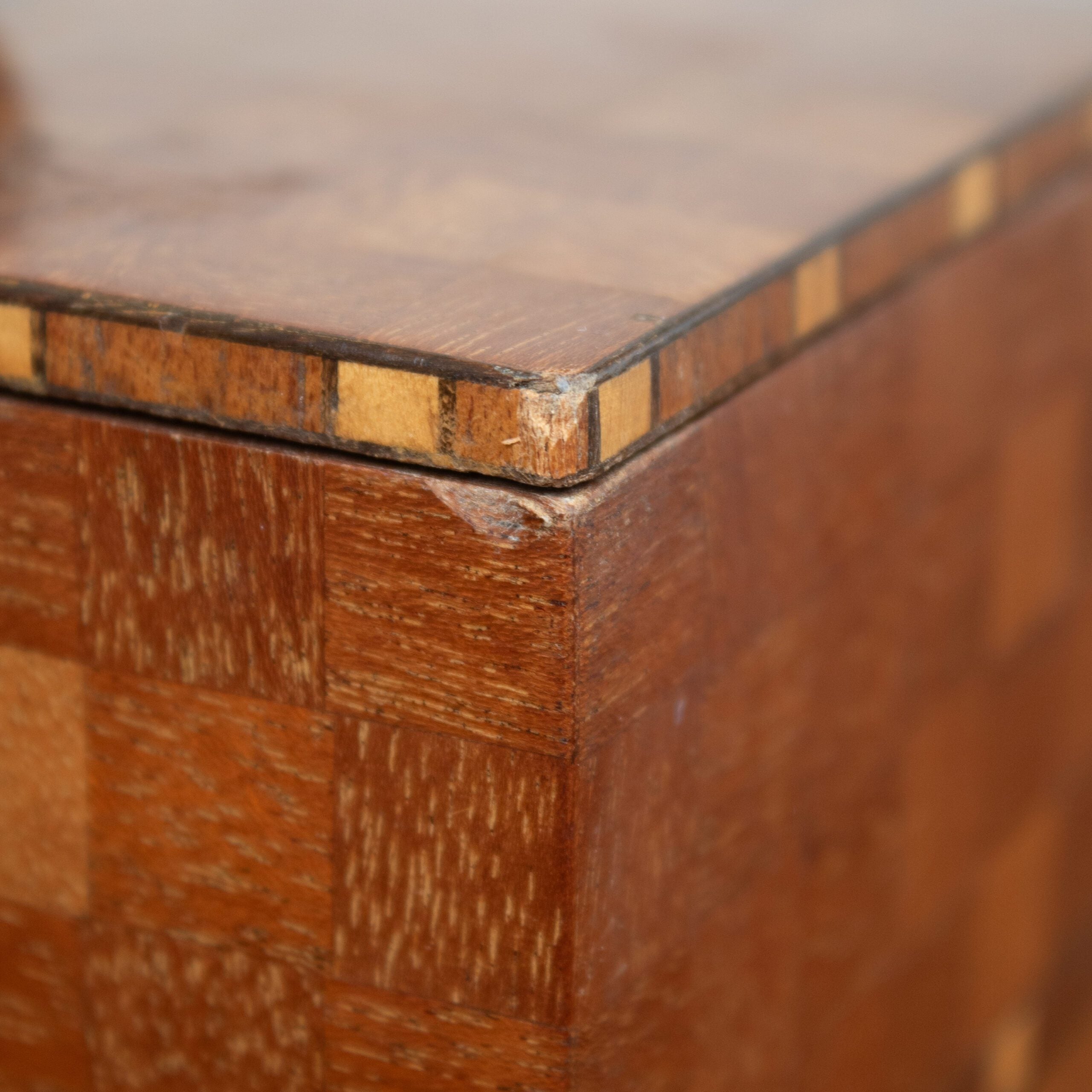 Art Deco Wooden Box with Geometric Pattern — view 9