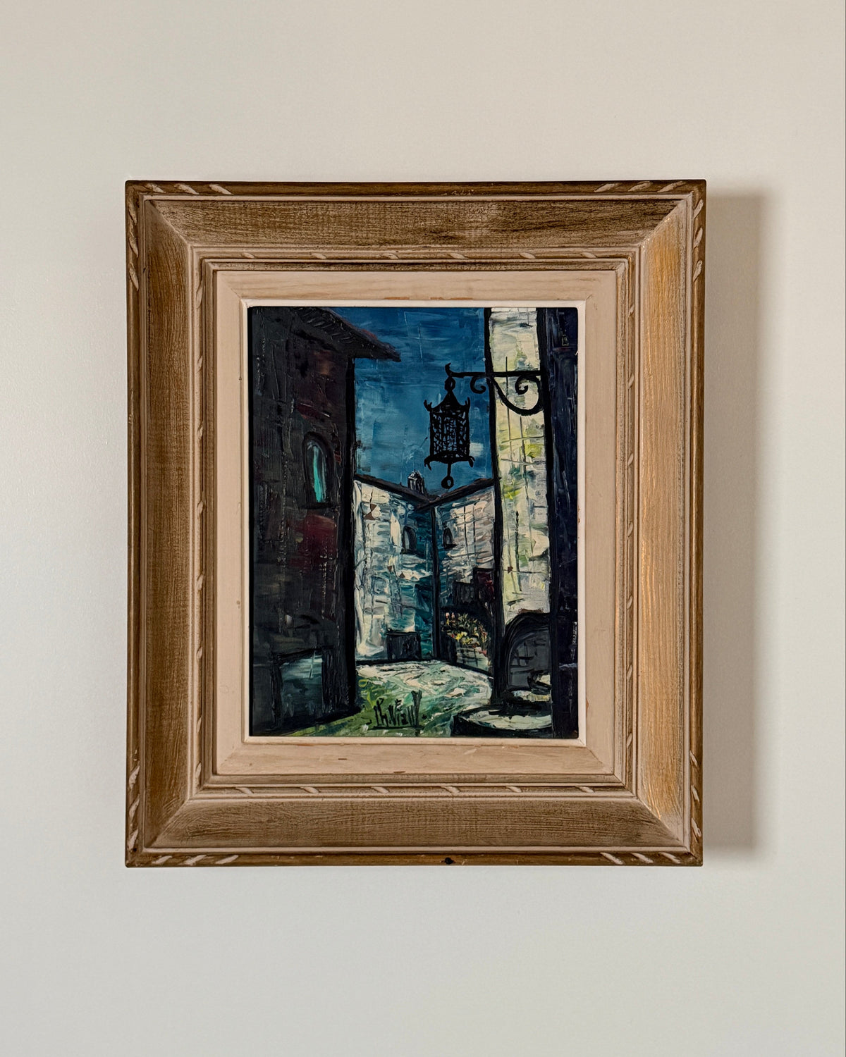 Oil on canvas, France, signed, 1963 by Figuresdesign | The Oblist