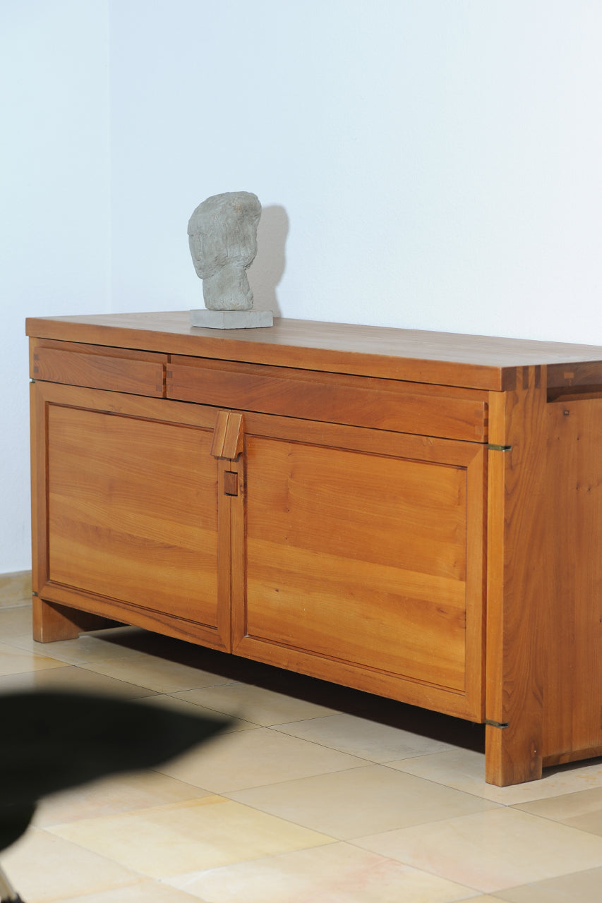 Pierre Chapo R08 Sideboard in Solid Elm Wood, France 1960s
