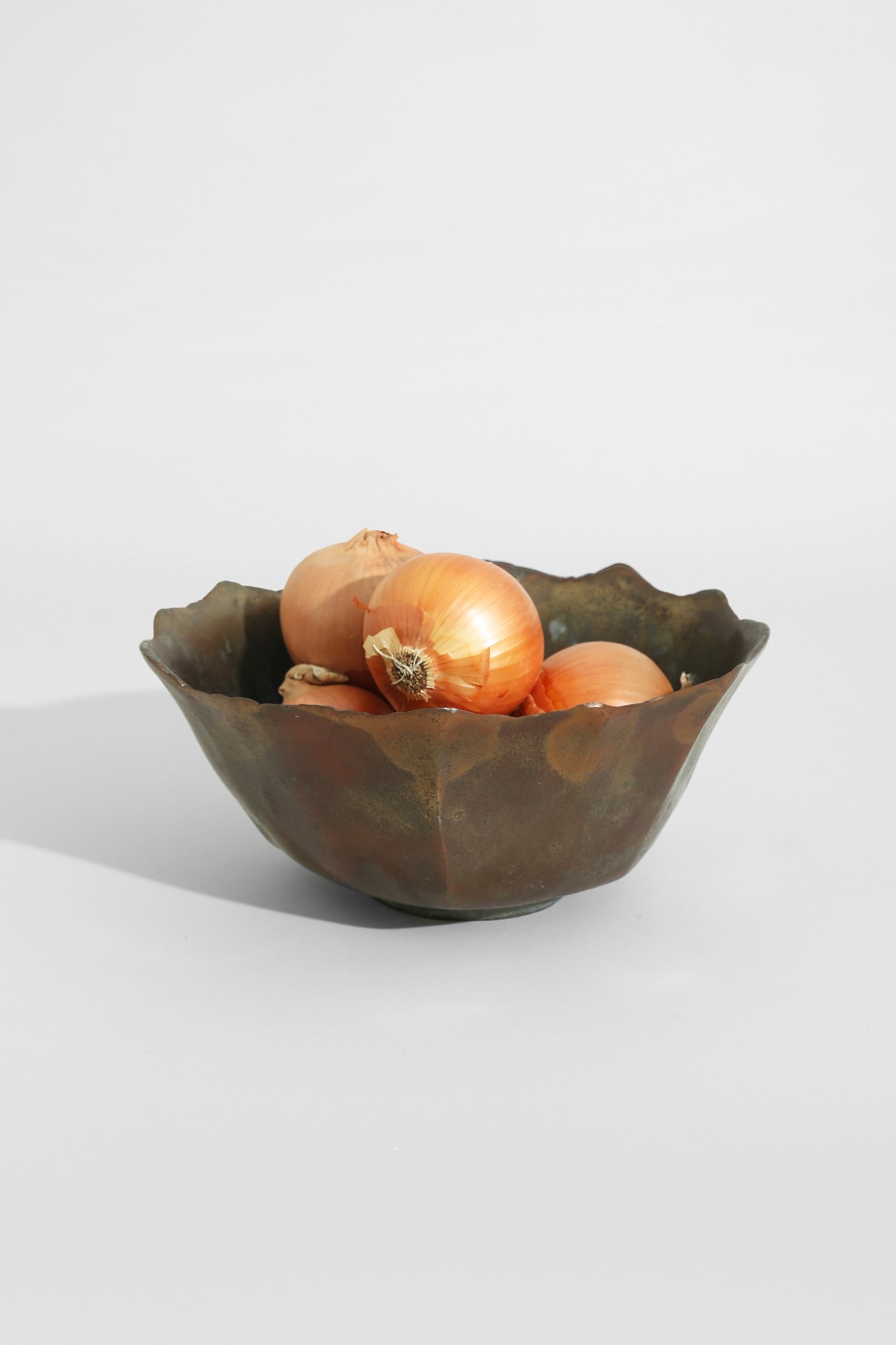 Bronze Organic Metal Bowl — detail view