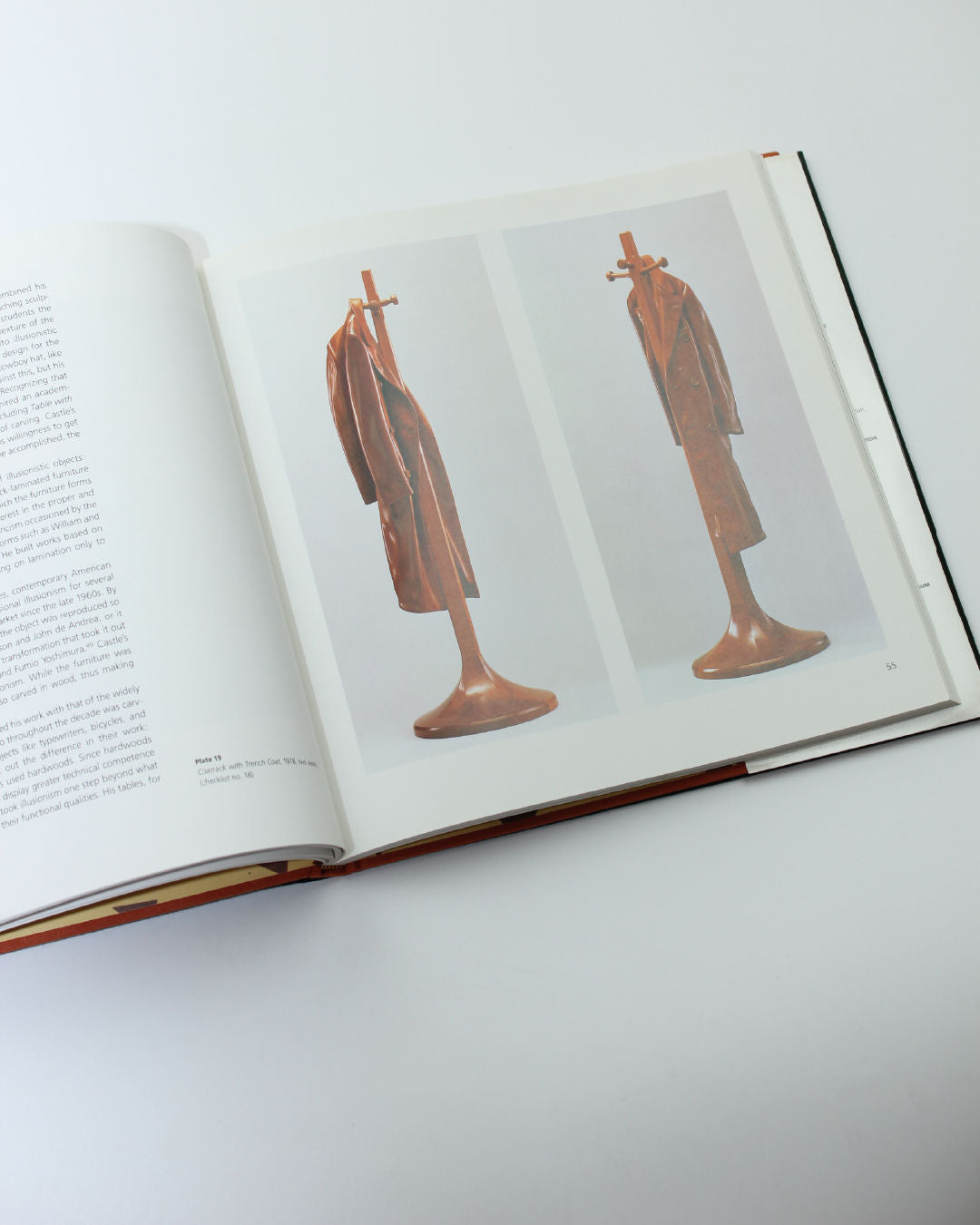 Furniture by Wendell Castle Book — back view of coat stand in studio setting