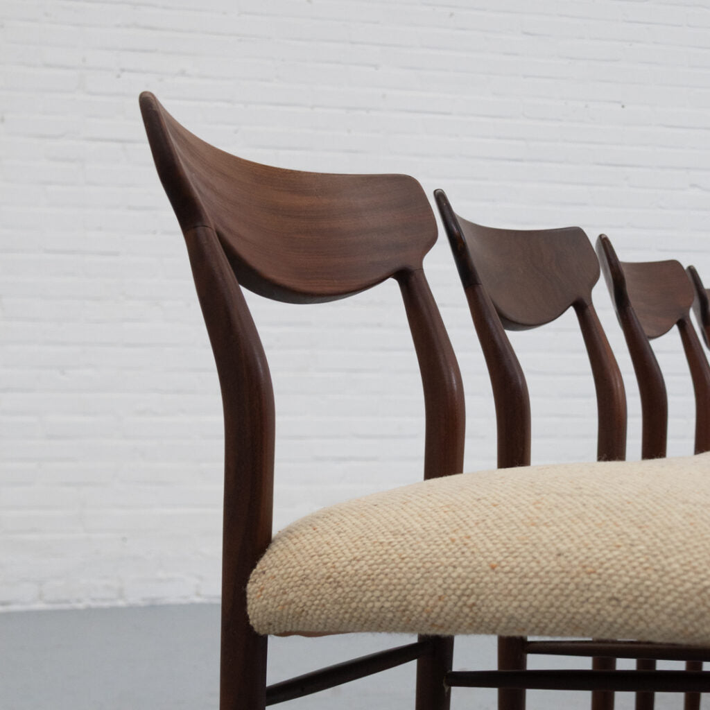 Set of 4 Dining Chairs by Lübke, 1960s — view 10