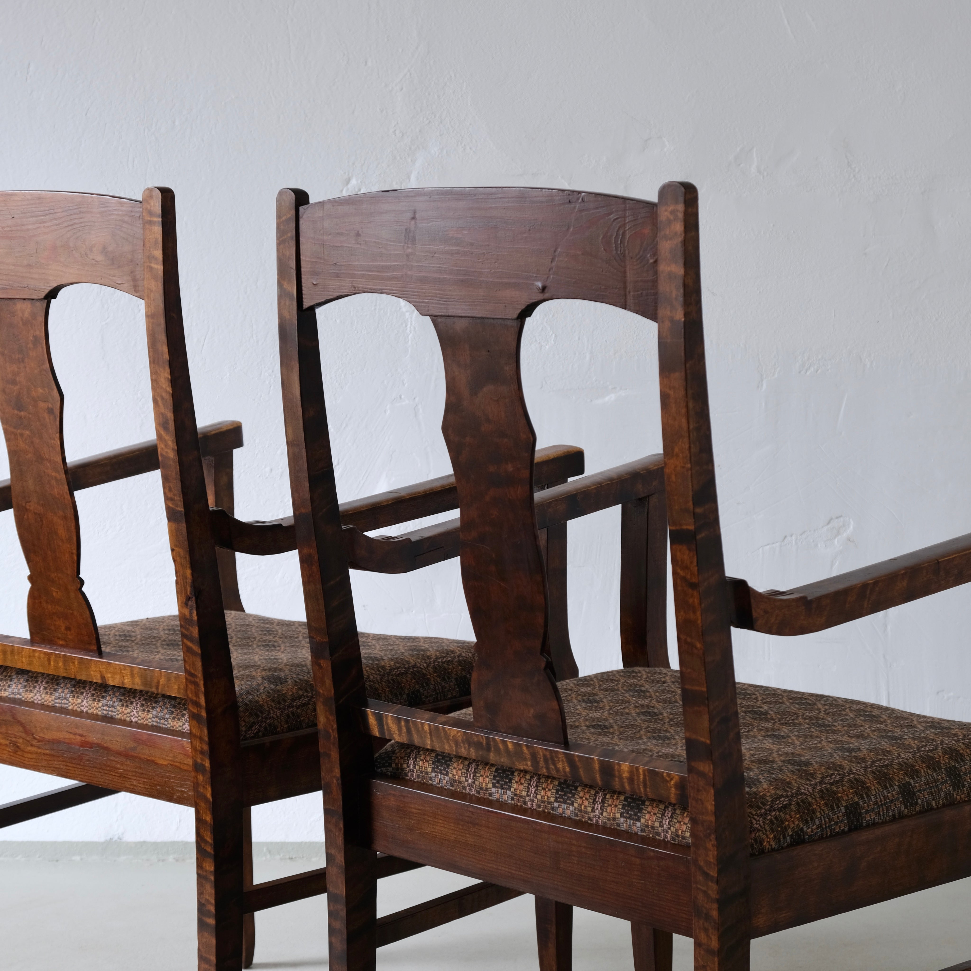 Biedermeier Satin Birch Armchairs | Sweden | Set of 2 — additional view