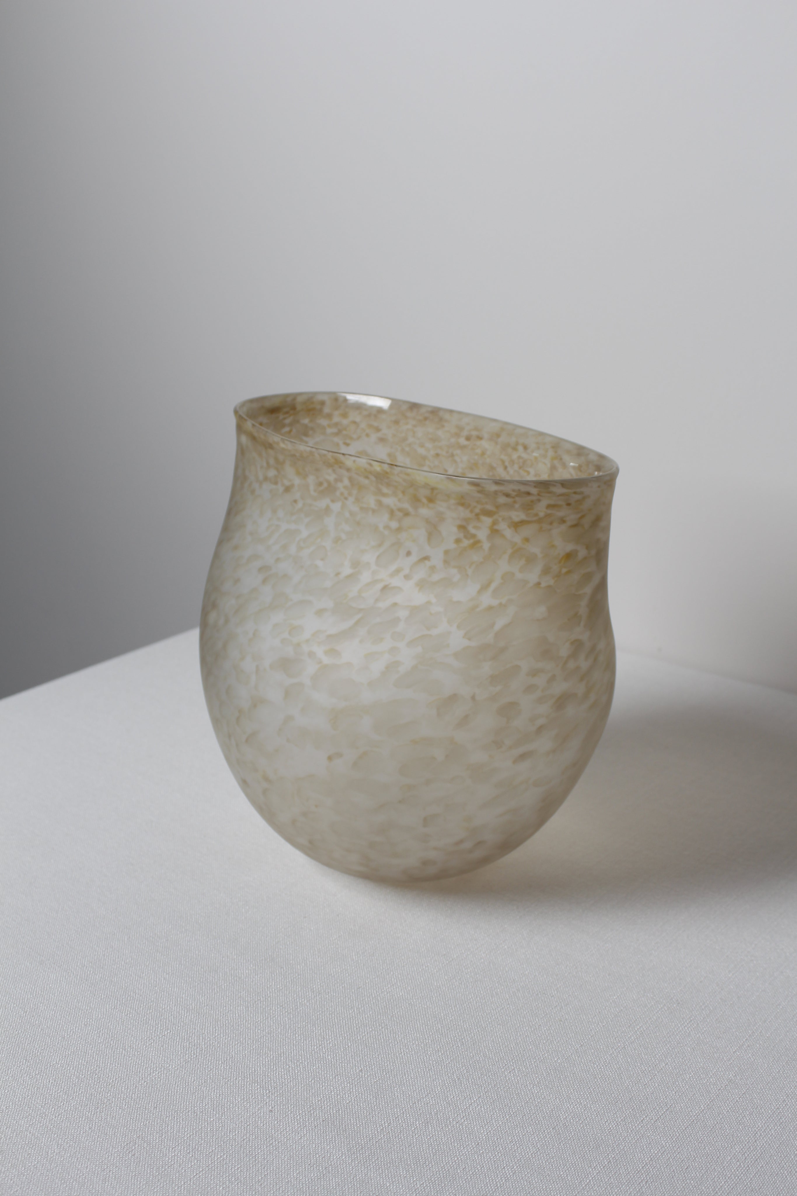 XXLarge Vase in Speckled Caramel — side angle