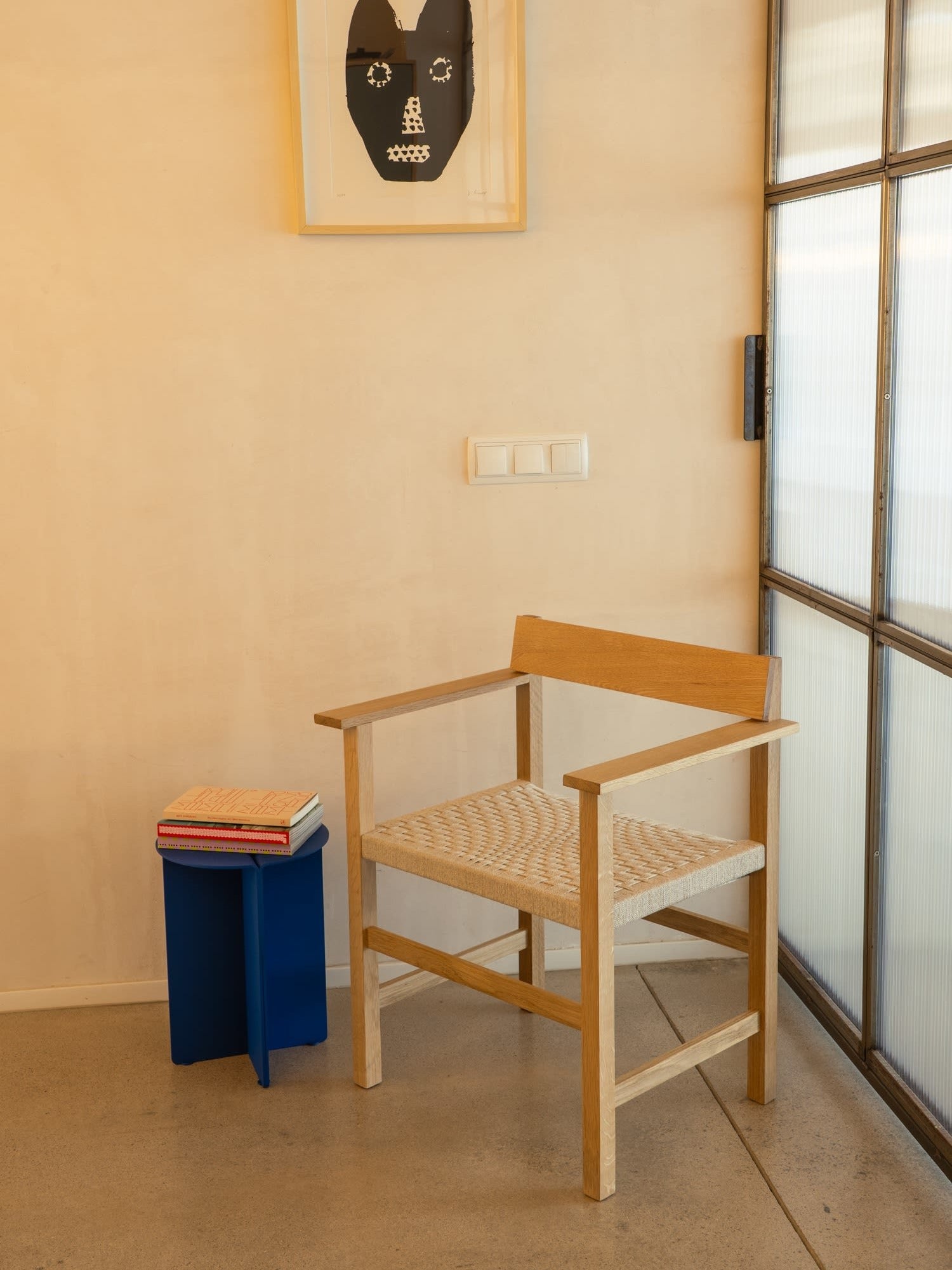 "Cadira.03" Hand woven oak chair — alternate view