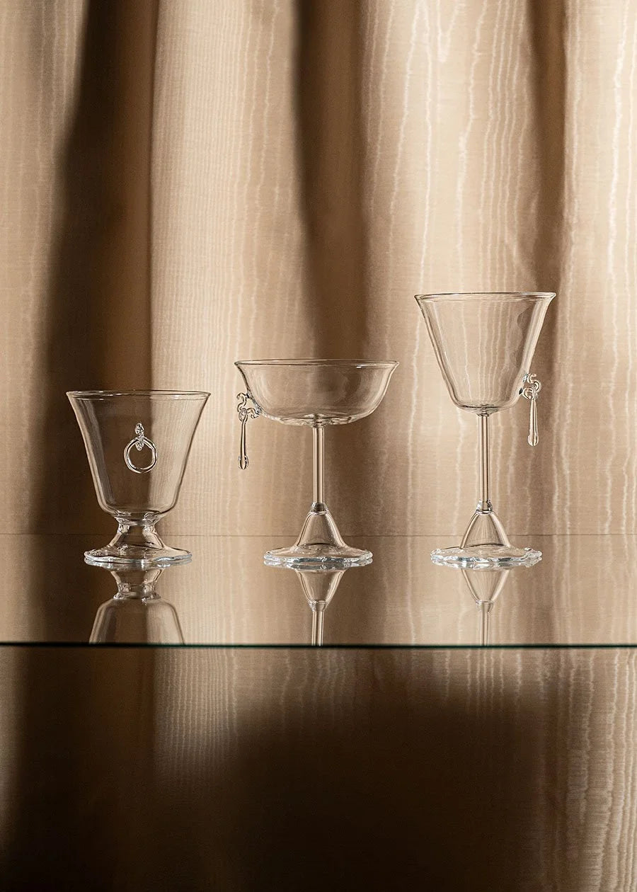 Sospesa Hand-blown Coupe Glass — side angle
