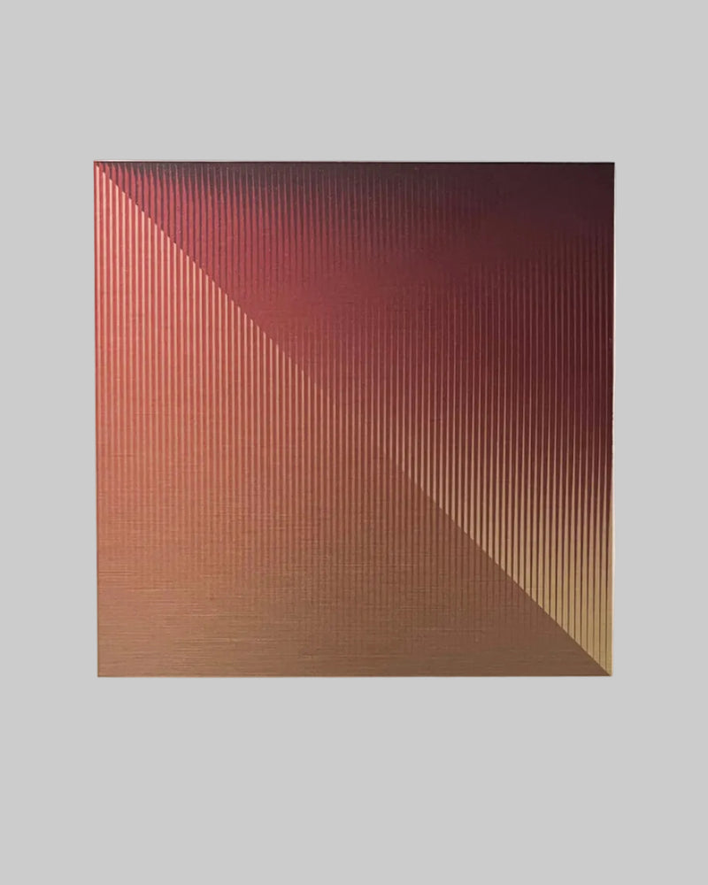 Minimalism Sculptures in Aluminium - OSMOSE 24,1 by Paul Gallaud Studio | The Oblist — aluminum, red gradient