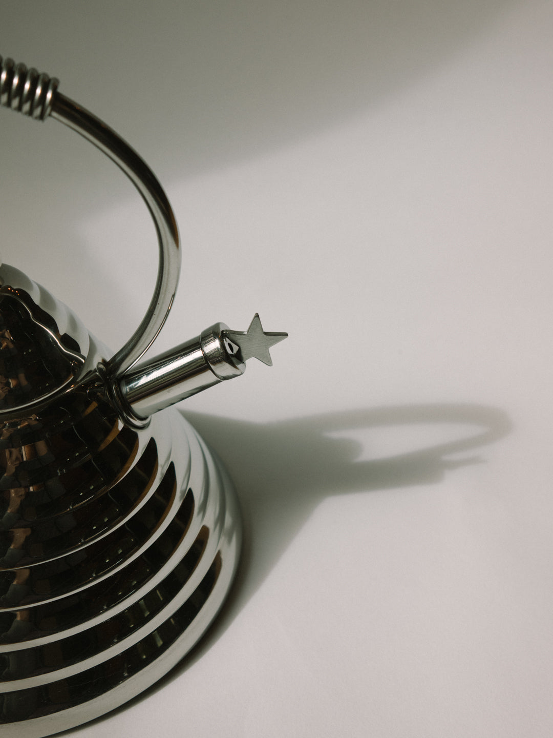 Stella Whistling Teapot by Marina Sgarbi — Italy, c. 1980s — detail view