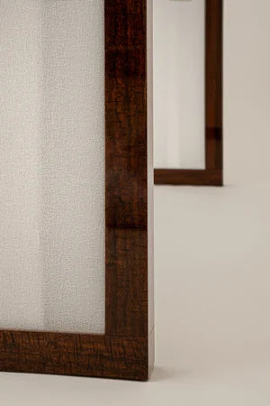 Additions Console Table Handcrafted in Wood Veneer & Virgin Wool Fabric Inserts — additional view