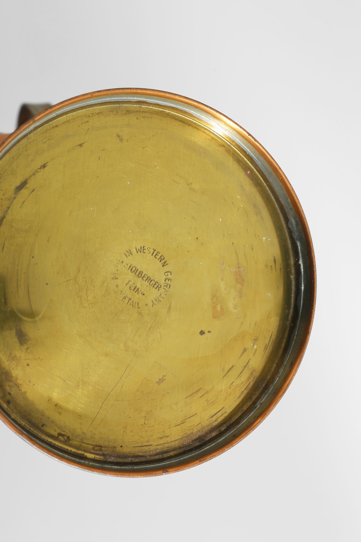Copper Sculpture Pitcher — close-up