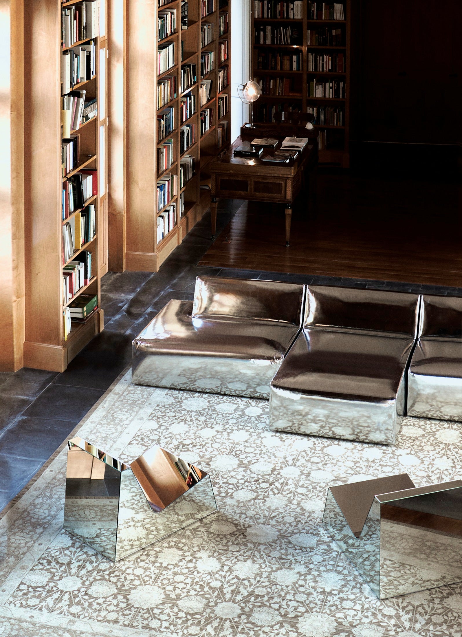 Chaise longue miroir