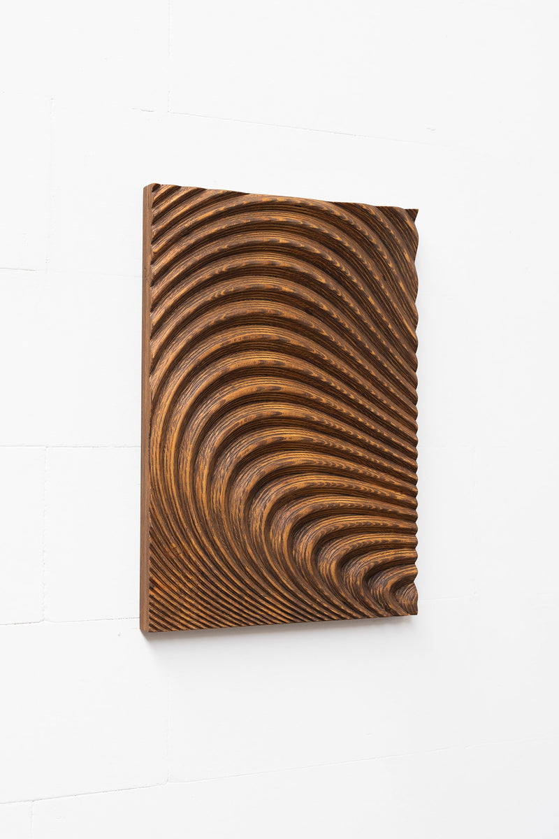 Wall Sculpture Organic by Studio Arno Hoogland | The Oblist — handcrafted wood, warm tones