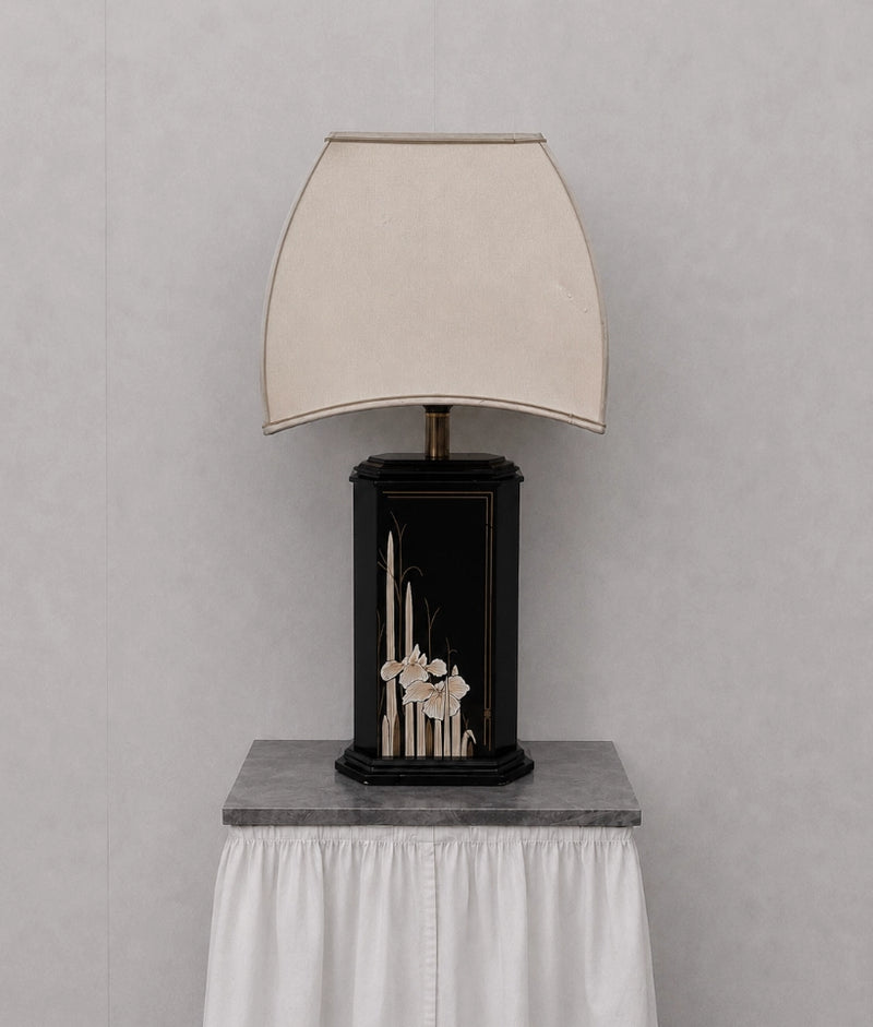 1950s French Vintage Chinoiserie Table Lamp by Blisse | The Oblist