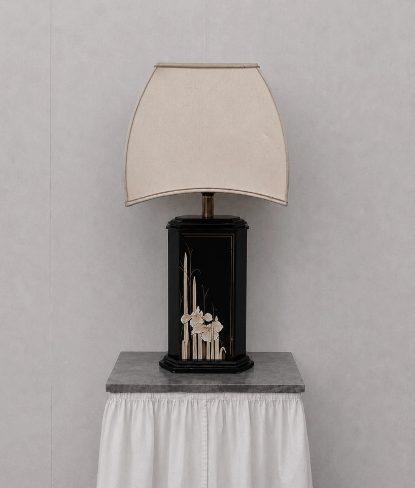 1950s French Vintage Chinoiserie Table Lamp by Blisse | The Oblist