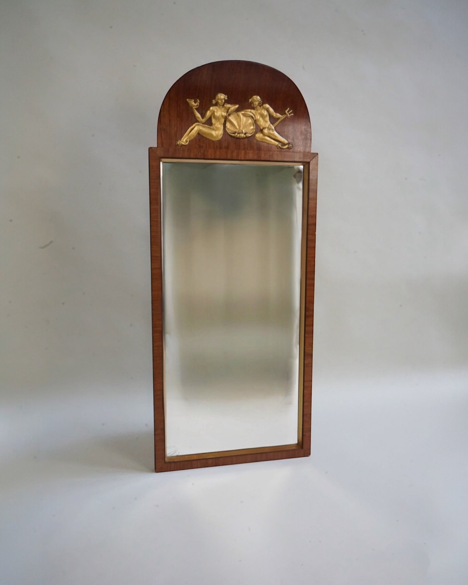 Swedish Grace Mirror by Myakin | The Oblist — wood frame, gold accents