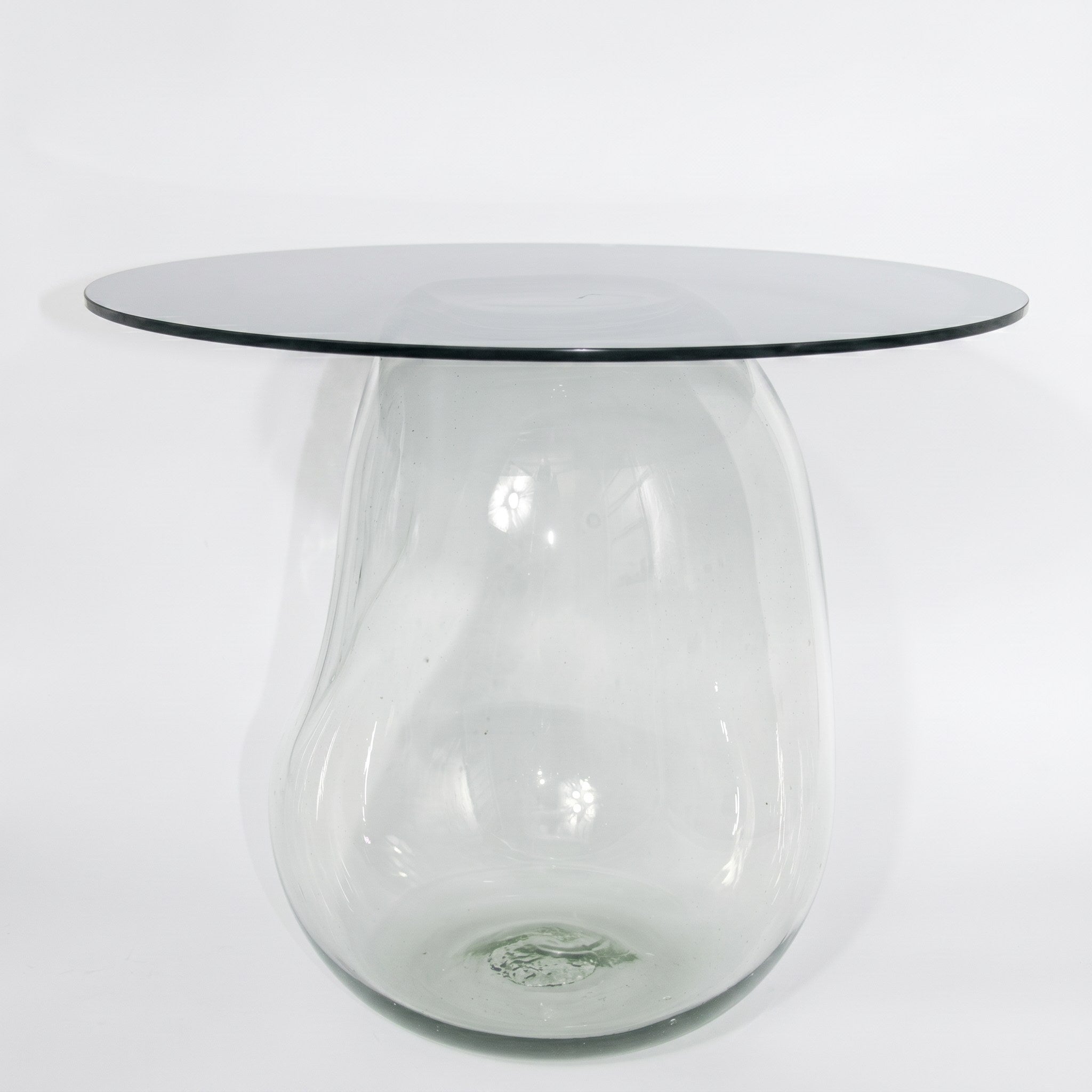 Bubble Side Table in Glass or Tempered Glass — side angle