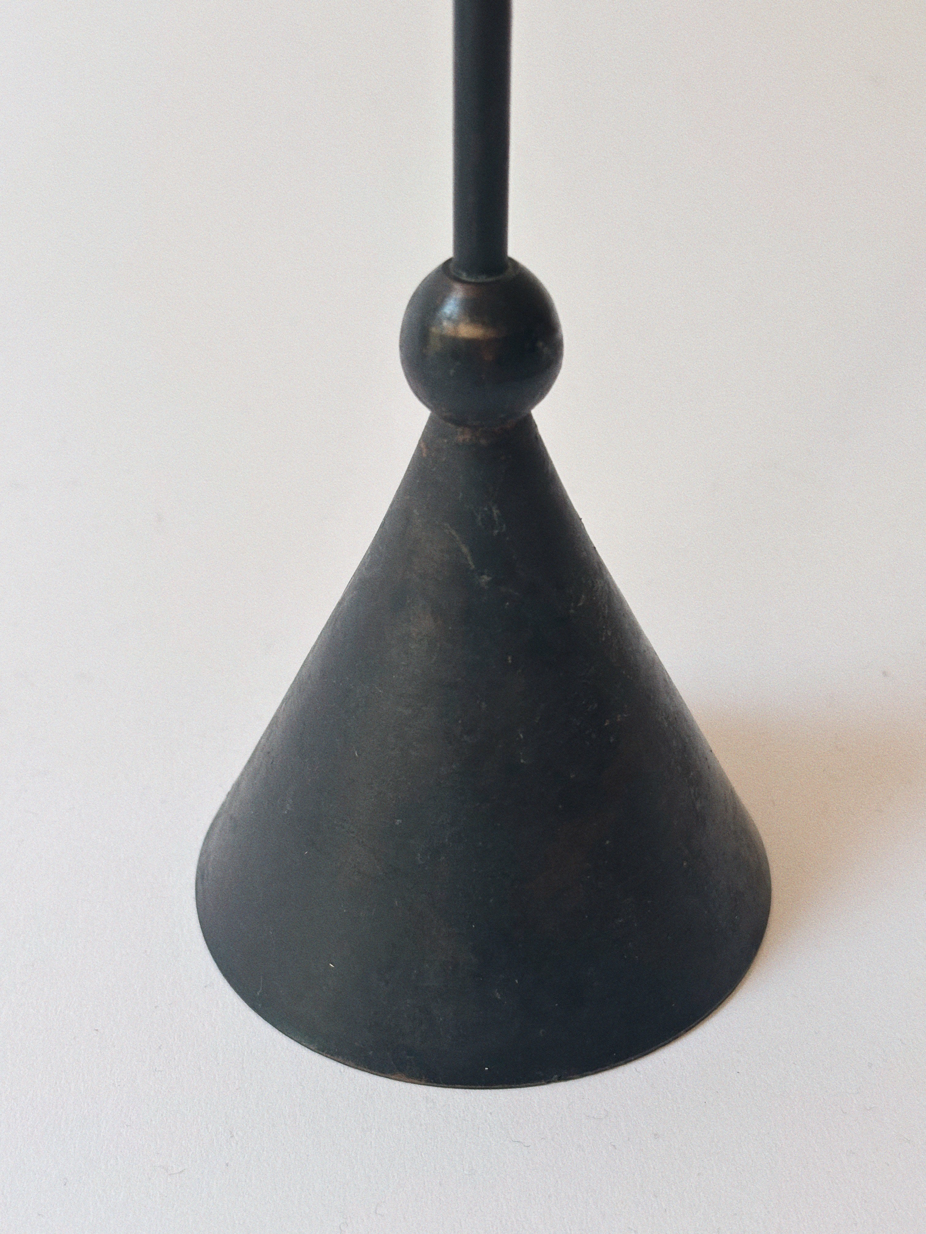 Pair of Postmodern Candleholders — close-up