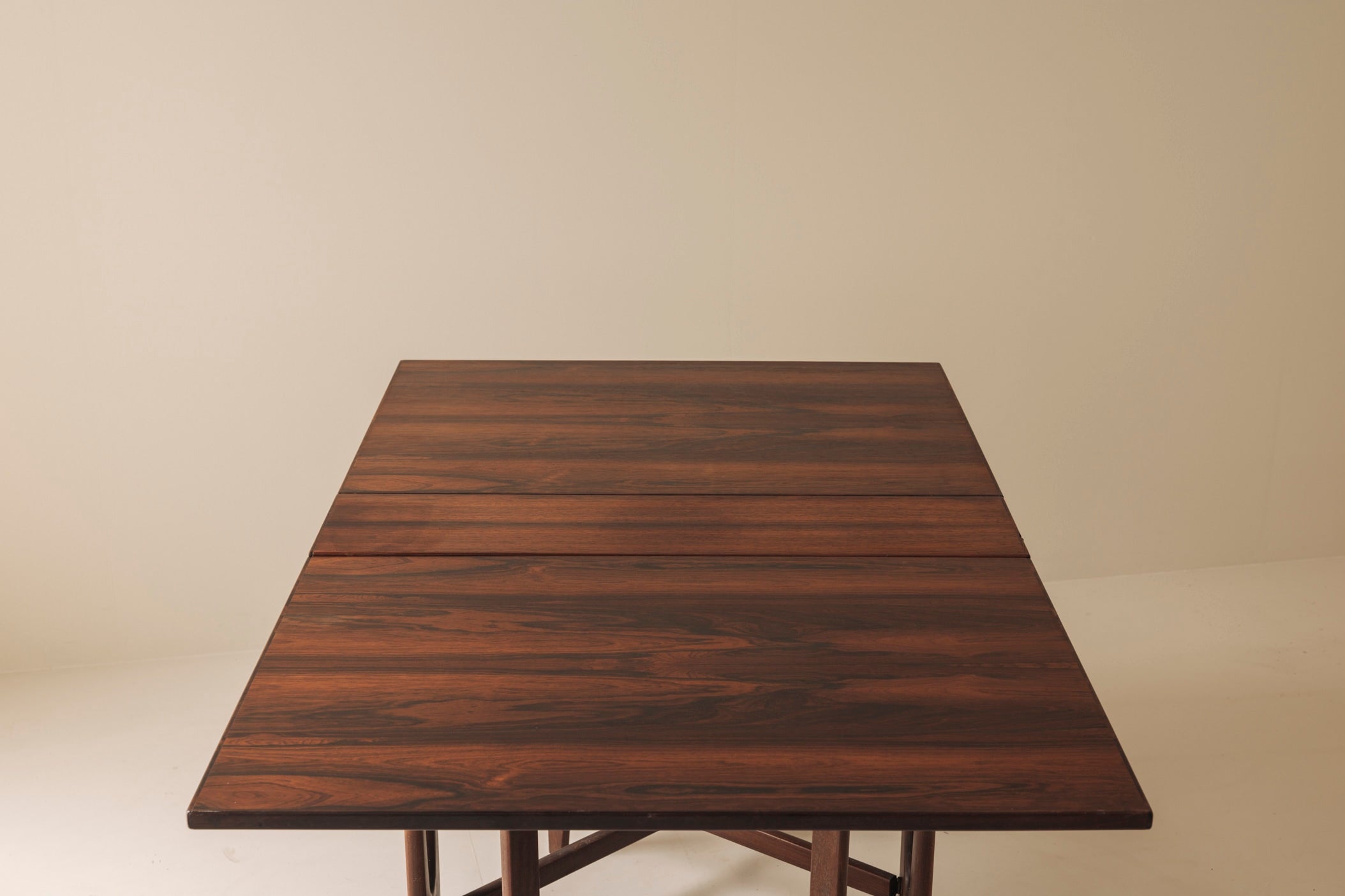 Rosewood folding table by Bendt Winge, Norway 1960s. — in context