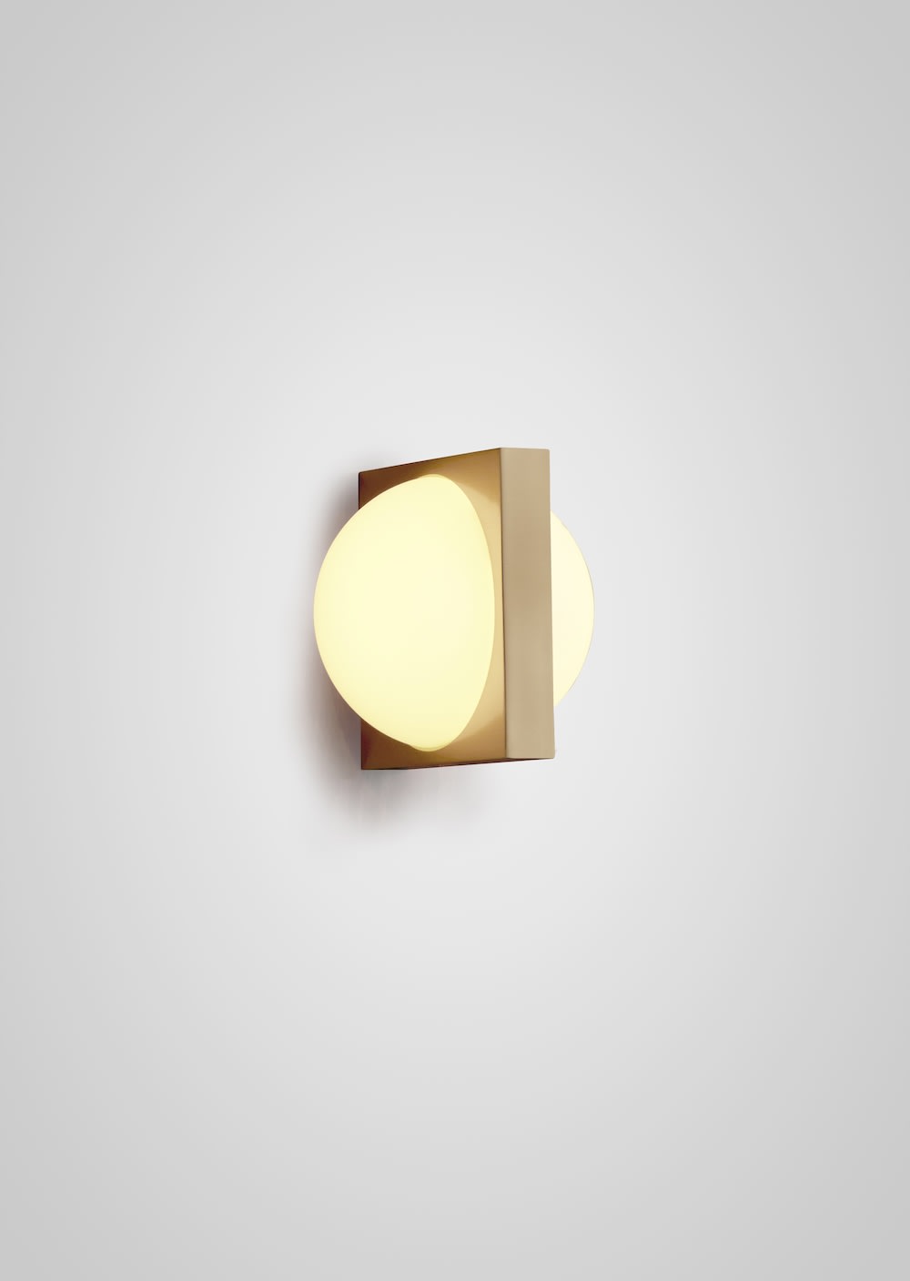 Solstice Wall Light — overhead view of modern wall fixture