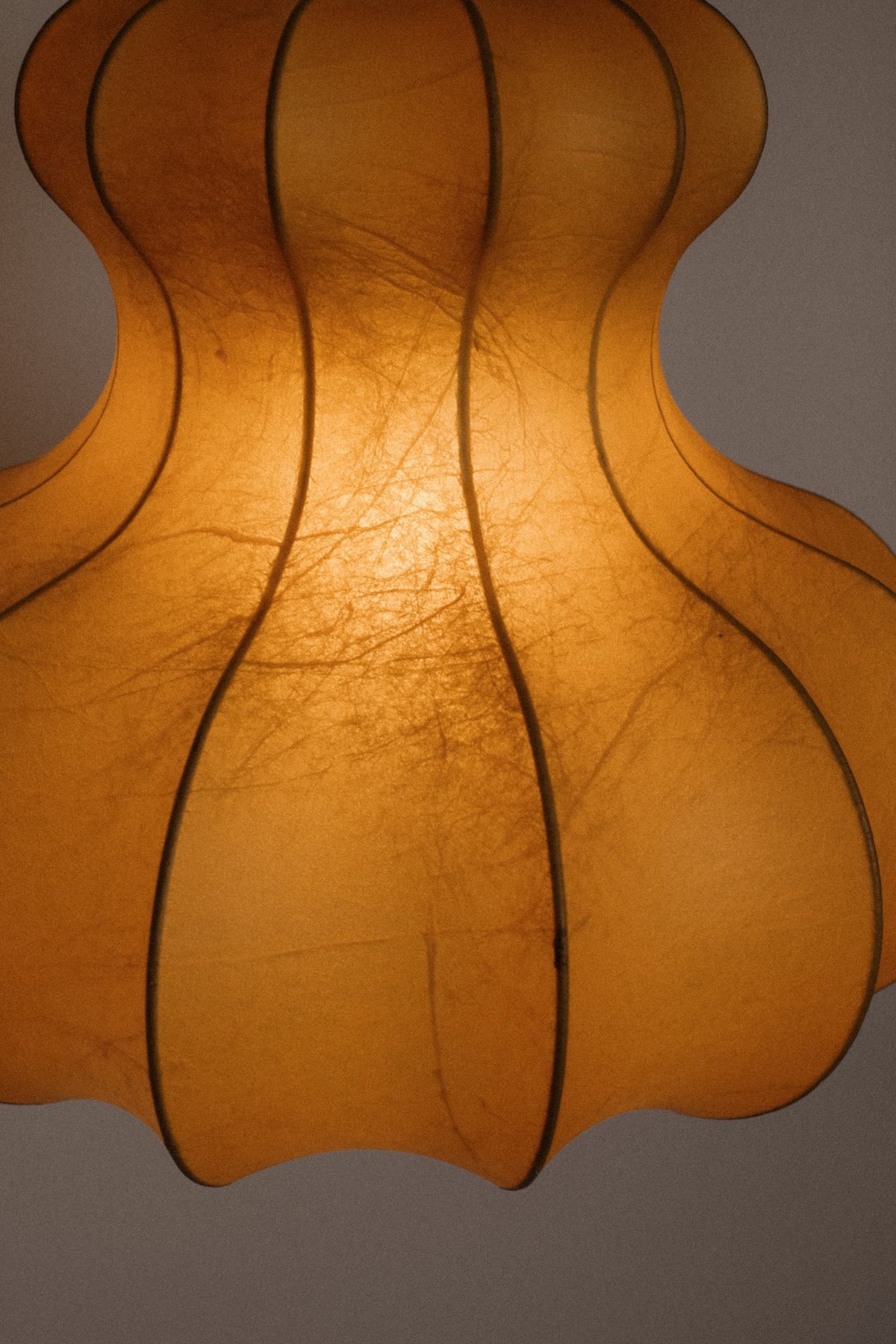 Cocoon Pendant Lamp by Goldkant Leuchten – 1960s/1970s — side angle