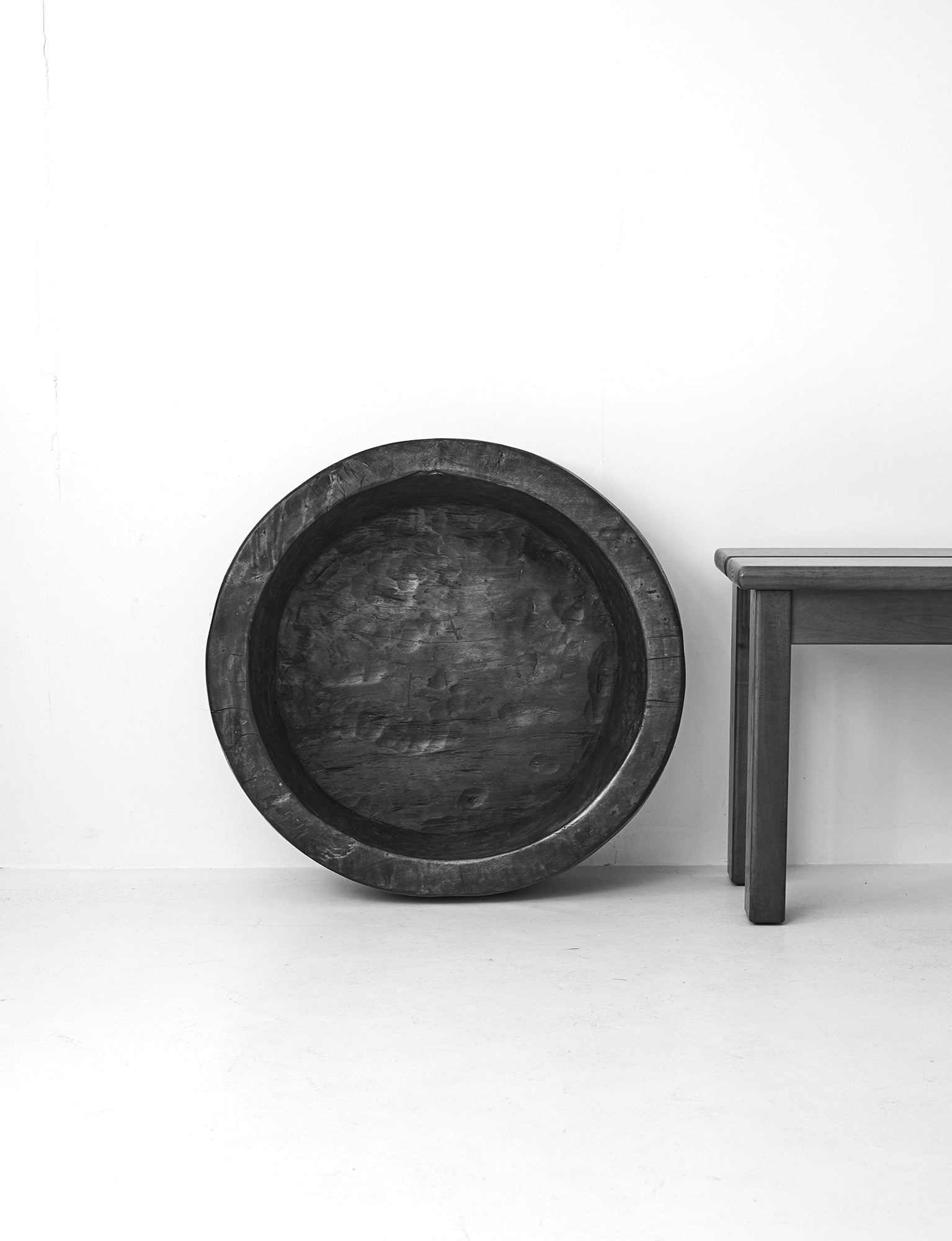 Important Monoxyle Artisanal African Mid-Century Carved Bowl / Centerpiece — alternate view