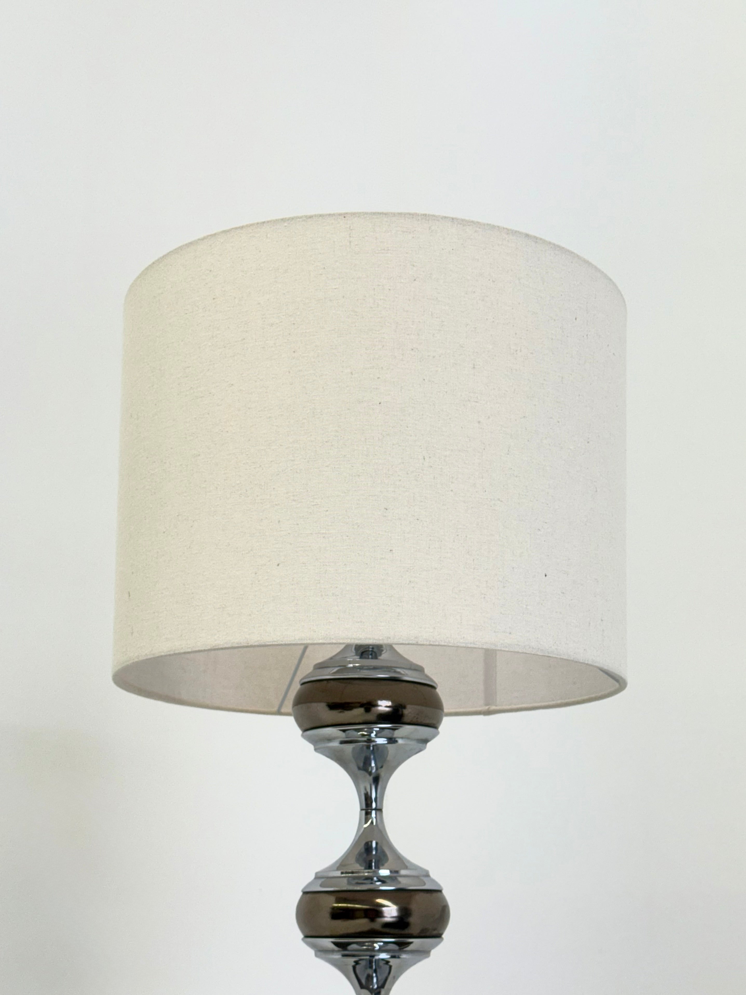 Space Age table lamp with chrome sculptural base — view 11