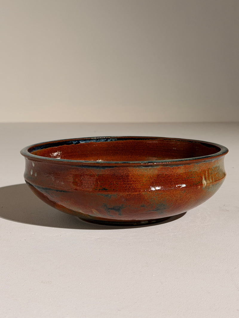 Ceramic dish by Elisabeth Wallet | The Oblist — vintage terracotta finish