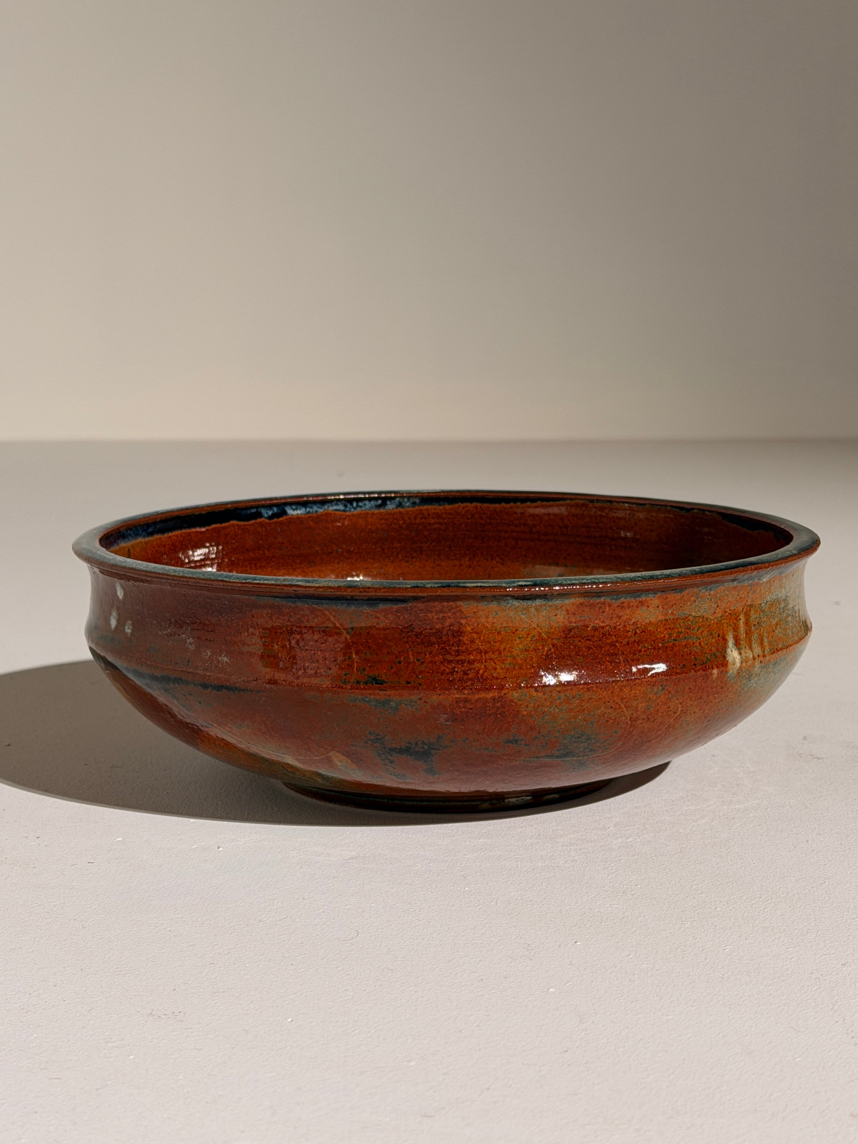 Ceramic dish by Elisabeth Wallet | The Oblist — vintage terracotta finish