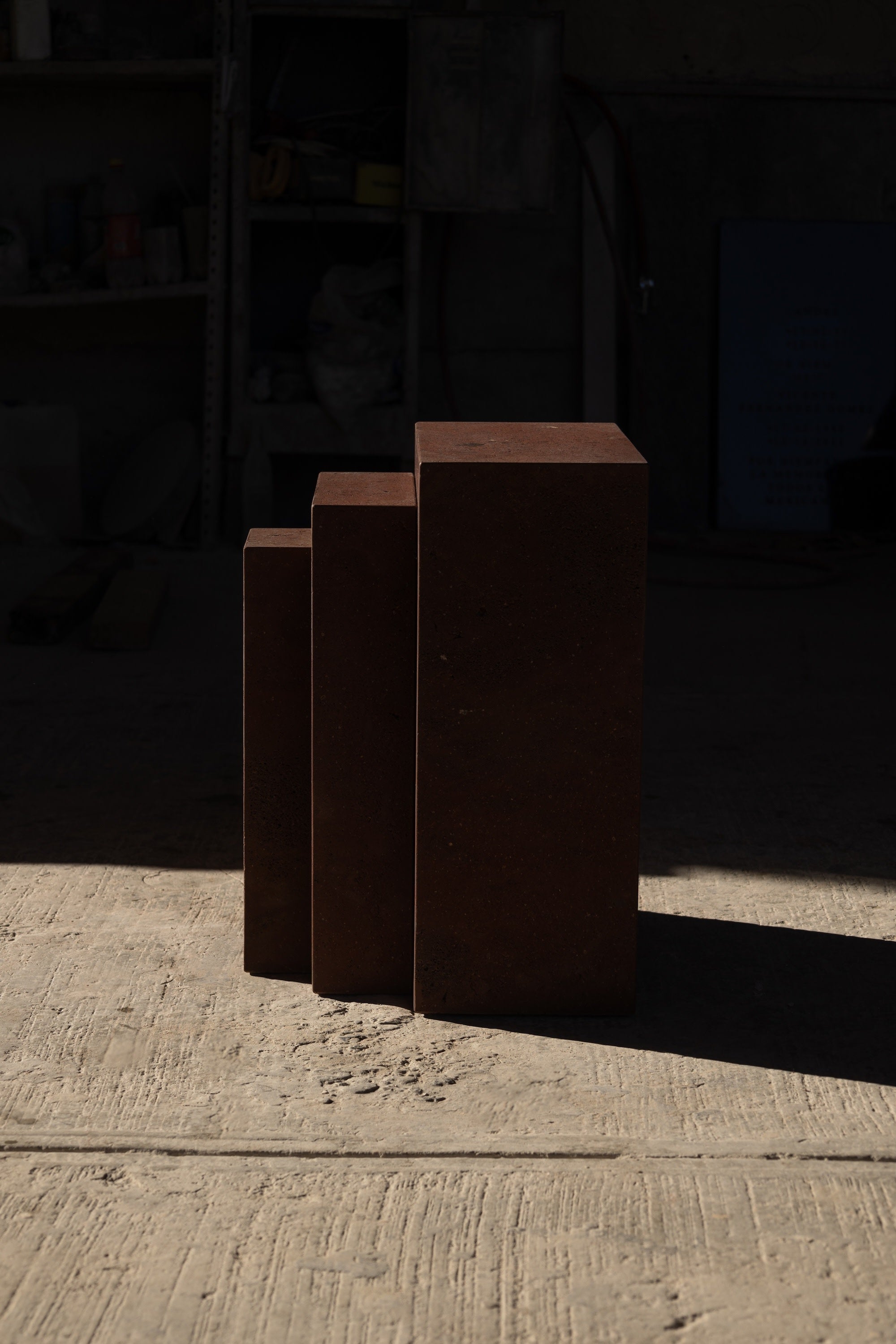 'Coa' Side Table Tezontle — lifestyle setting