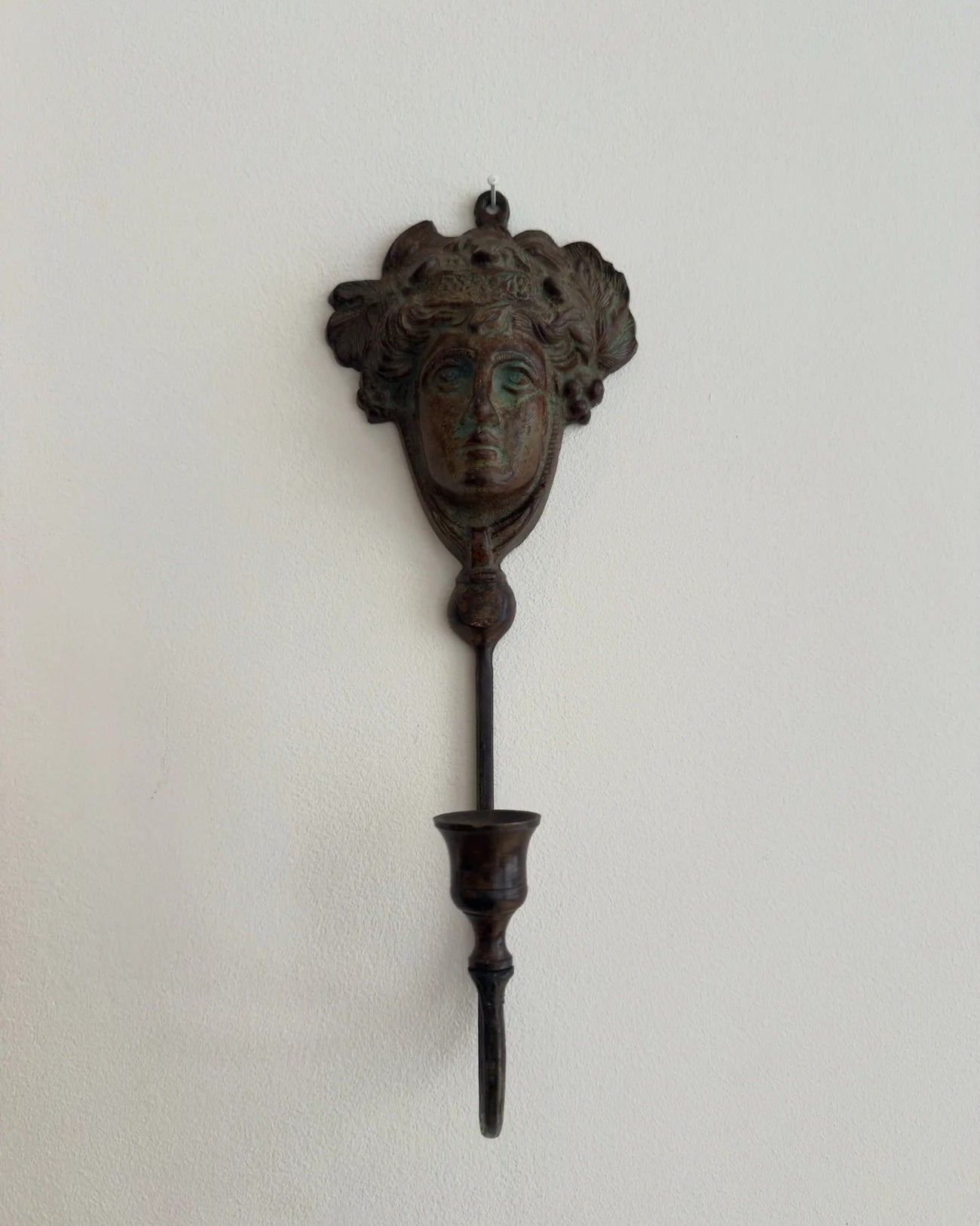 Applique en bronze néoclassique pour bougie