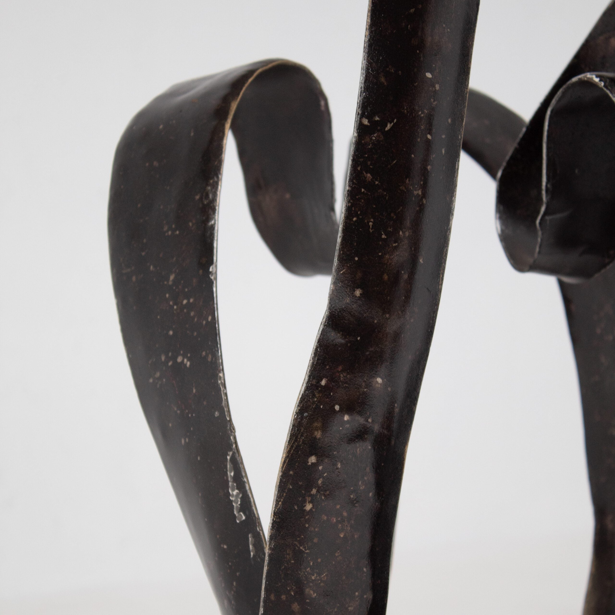 Sculptural Wrought Iron Standing Lamp — in context