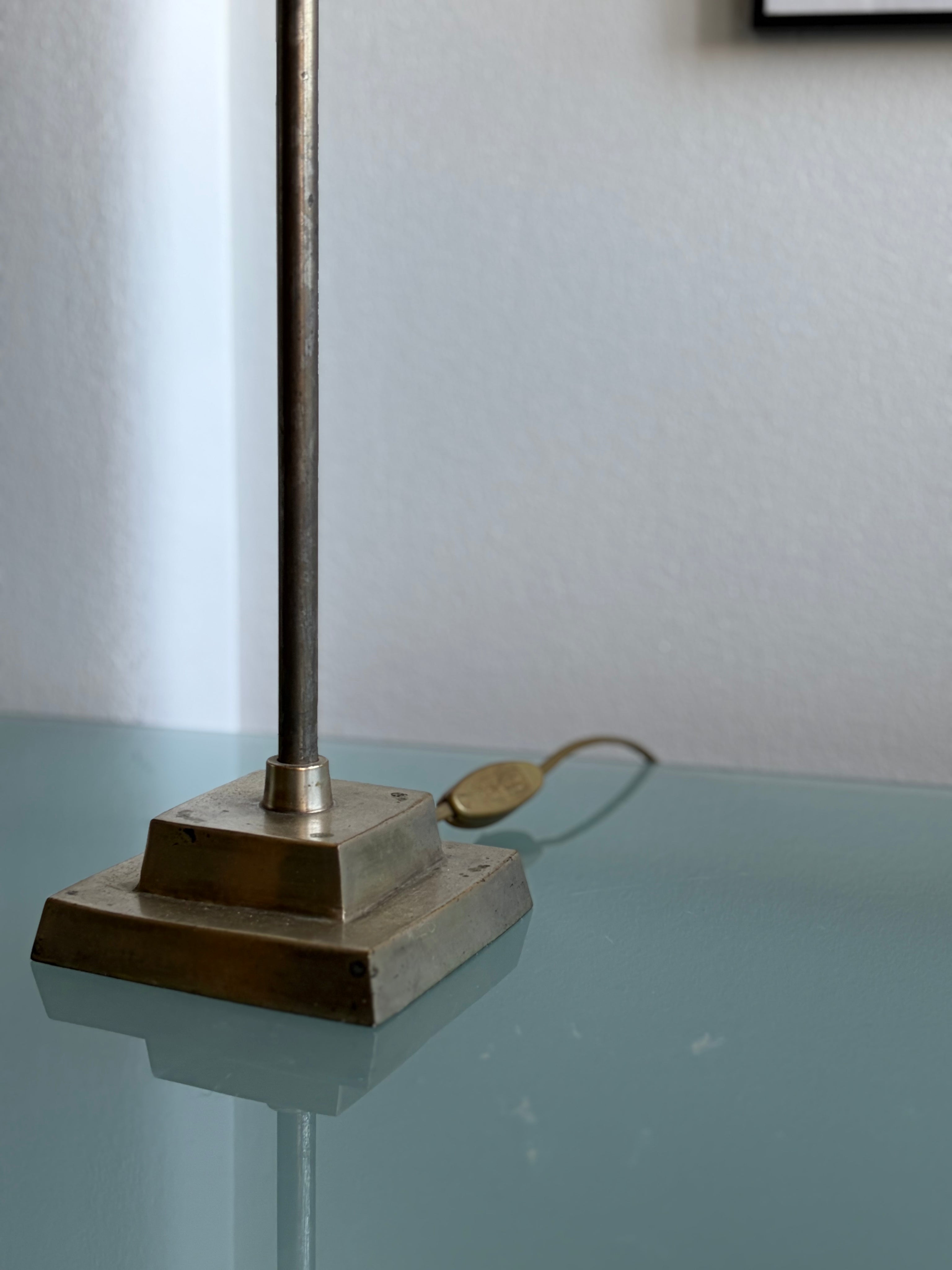 French Modernist Table Lamp by Jacques Pergay, 1970s — side angle