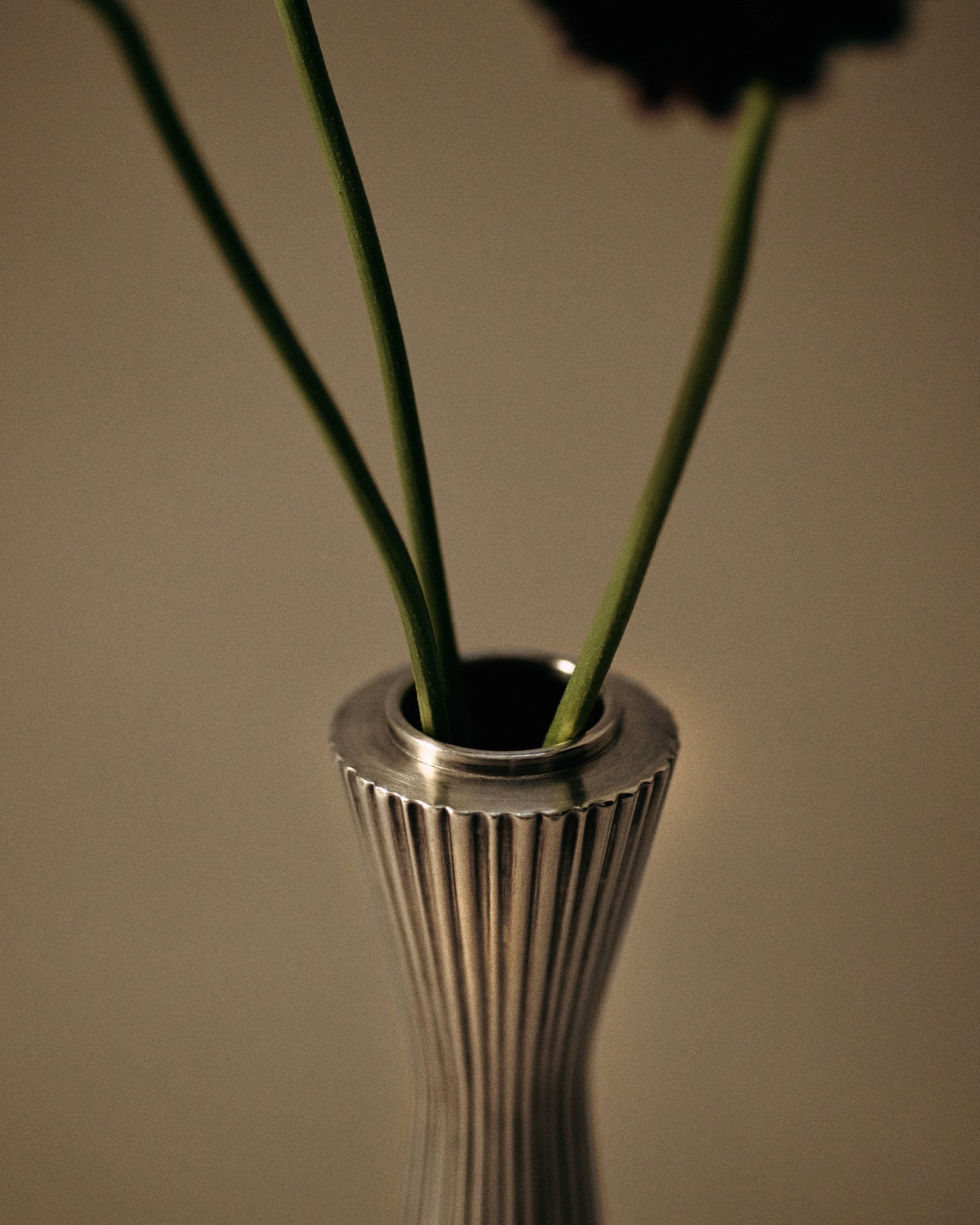 Sterling silver vase — lifestyle setting