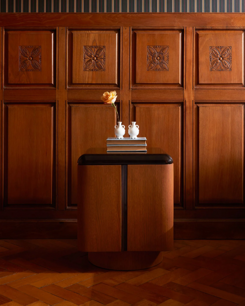 Pair of Various Positions Nightstands by Lemon | The Oblist — wood finish, modern design