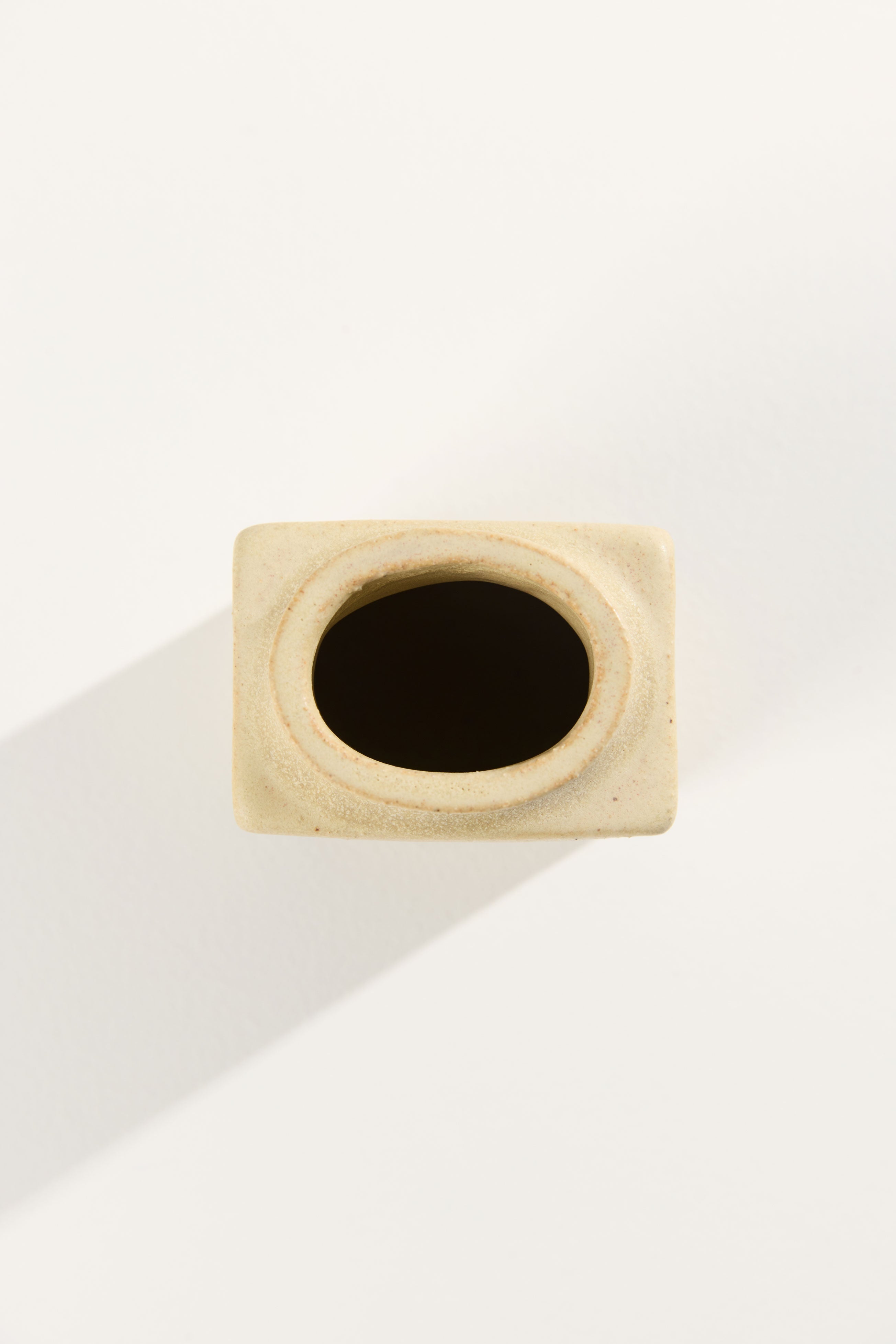 Cuubik small Safrané Ceramic Vase