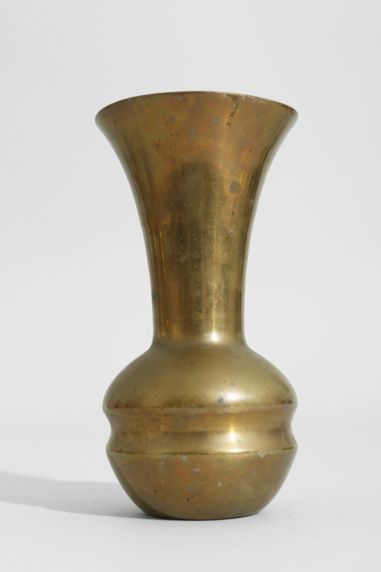 Brass Sculpture Vessel — side angle