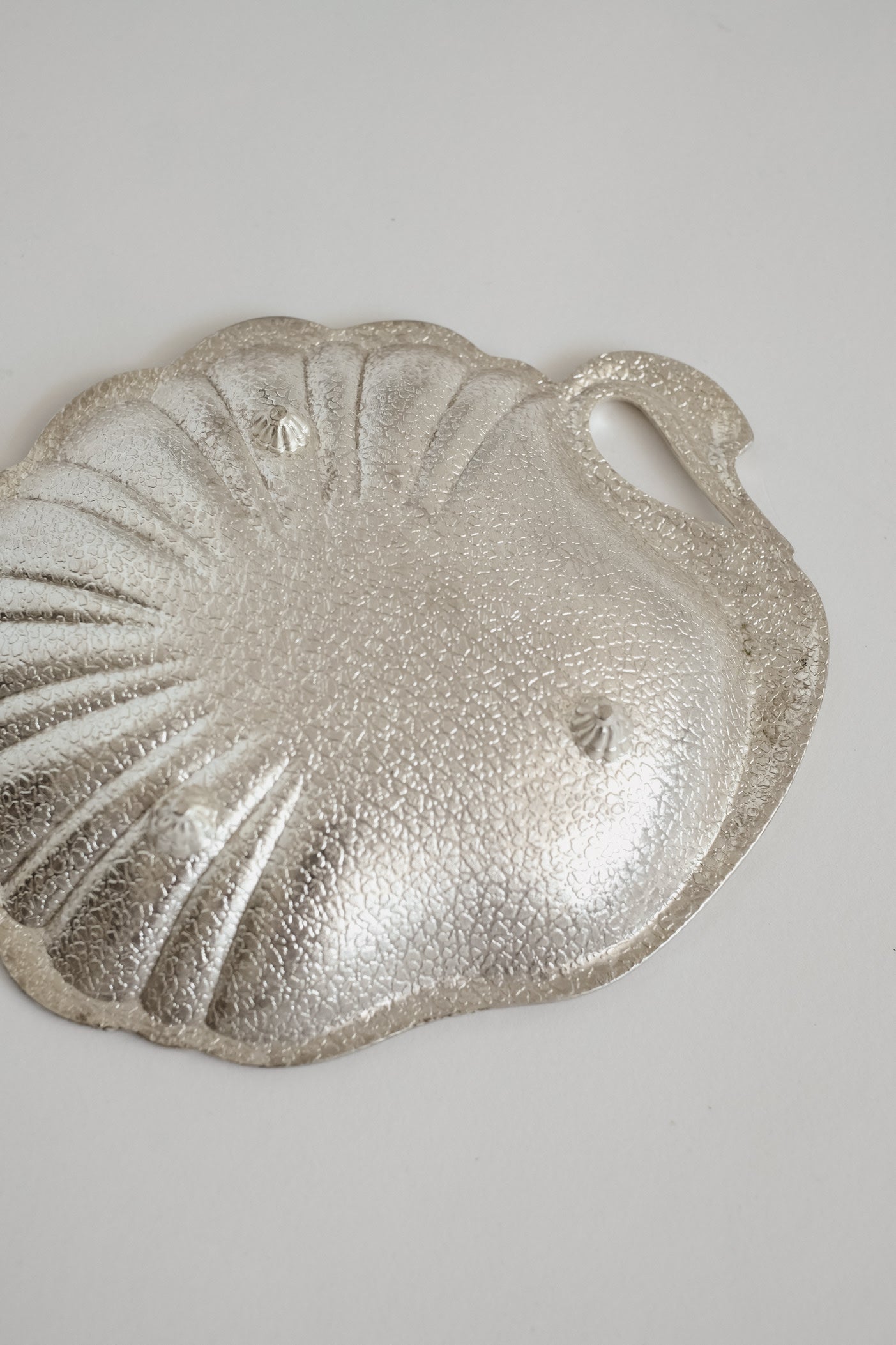 Vintage Silver-Plated Swan Shell Dish — lifestyle setting