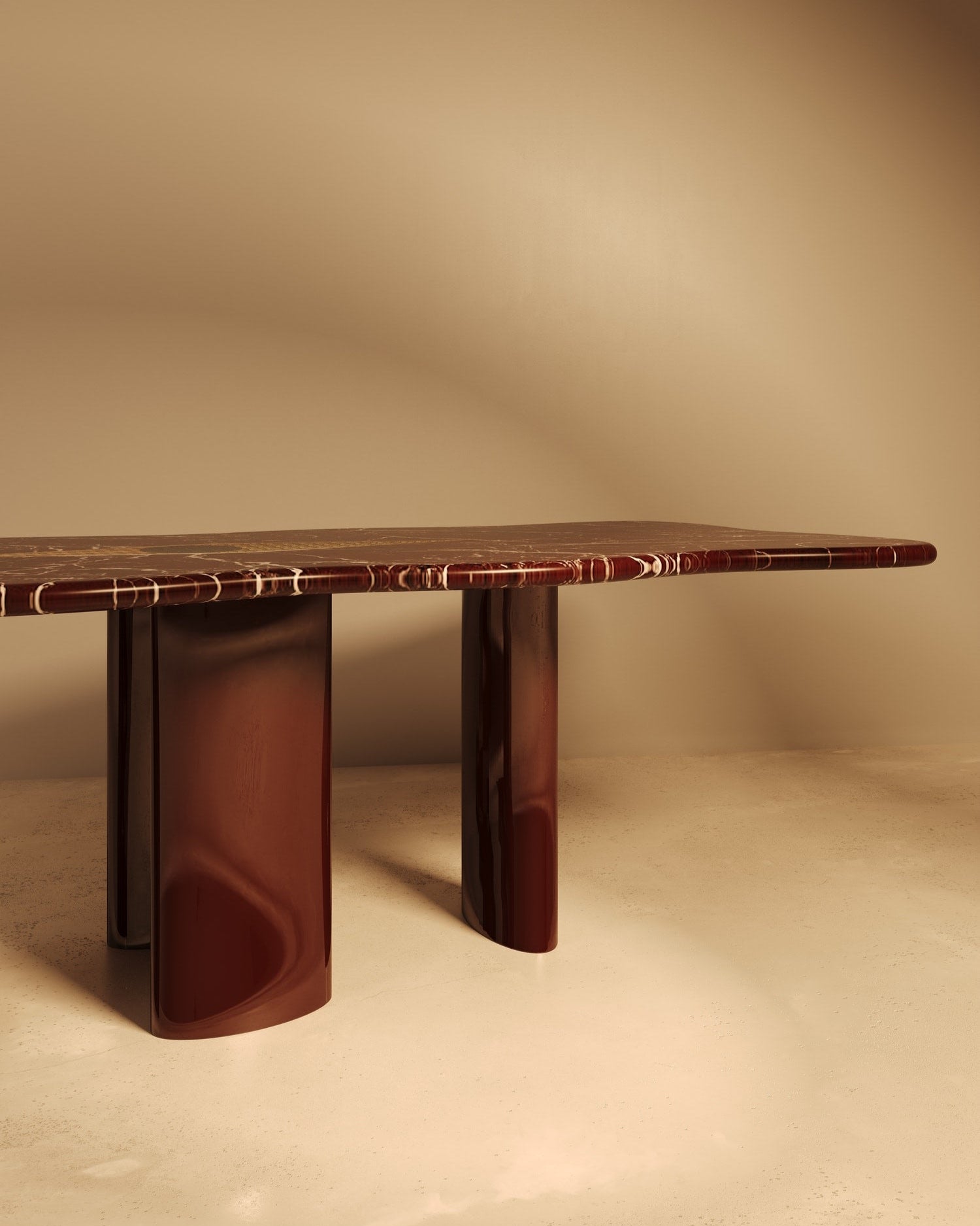 Nazar Dining Table in Marble and Stone