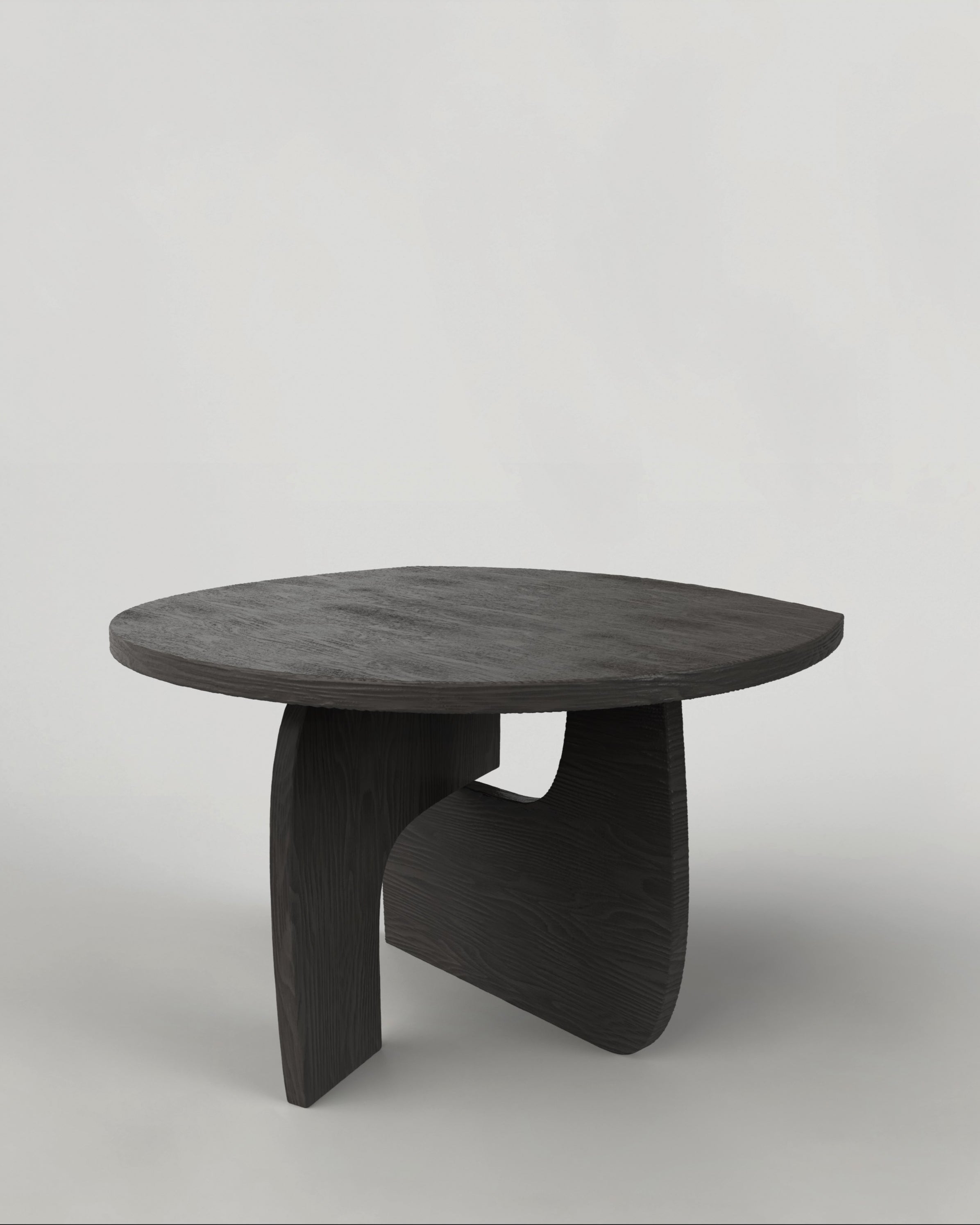 REEF V2 Table in Charred Solid Wood