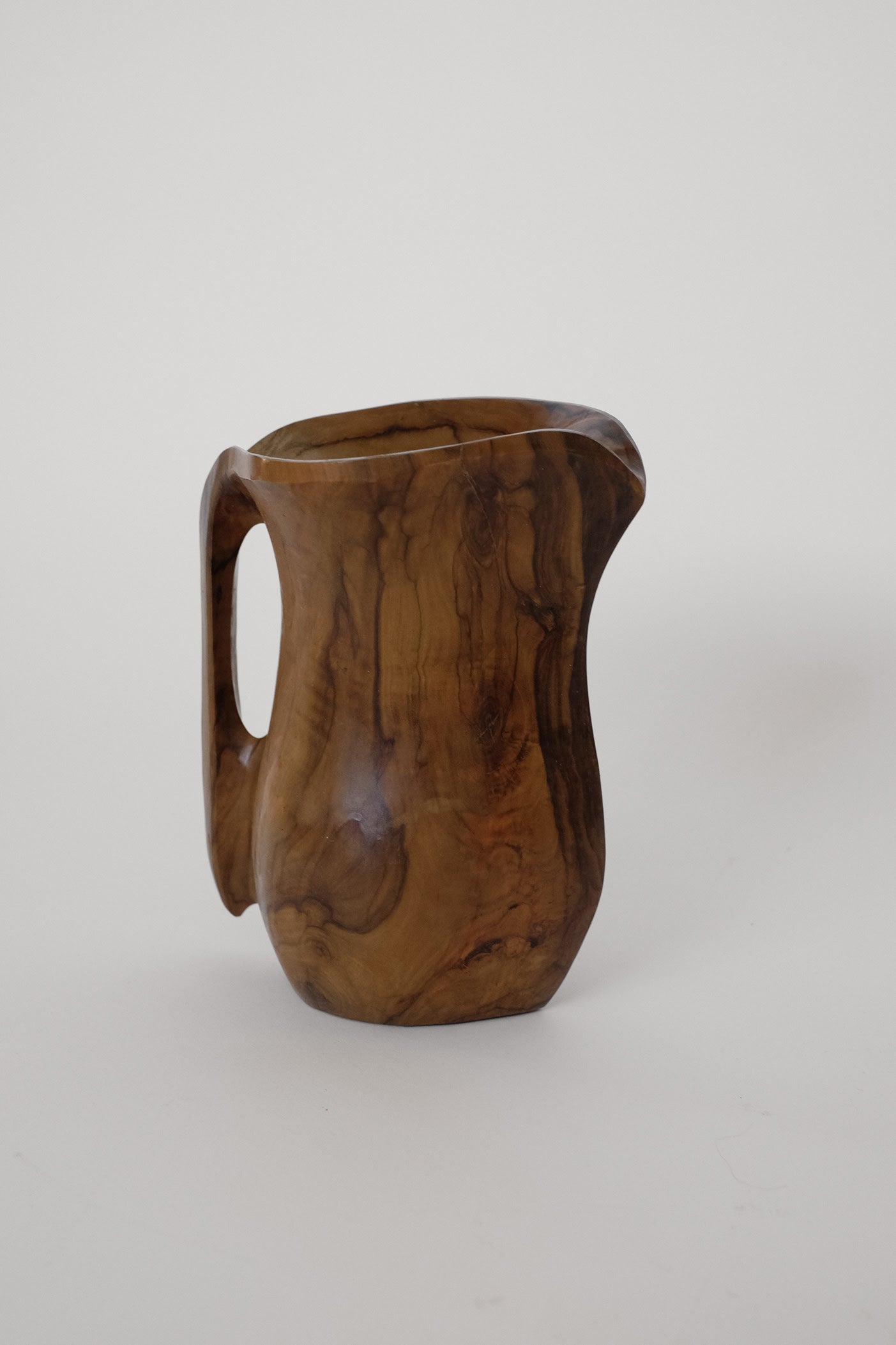 Handcrafted Vintage Wooden Pitchers — lifestyle setting