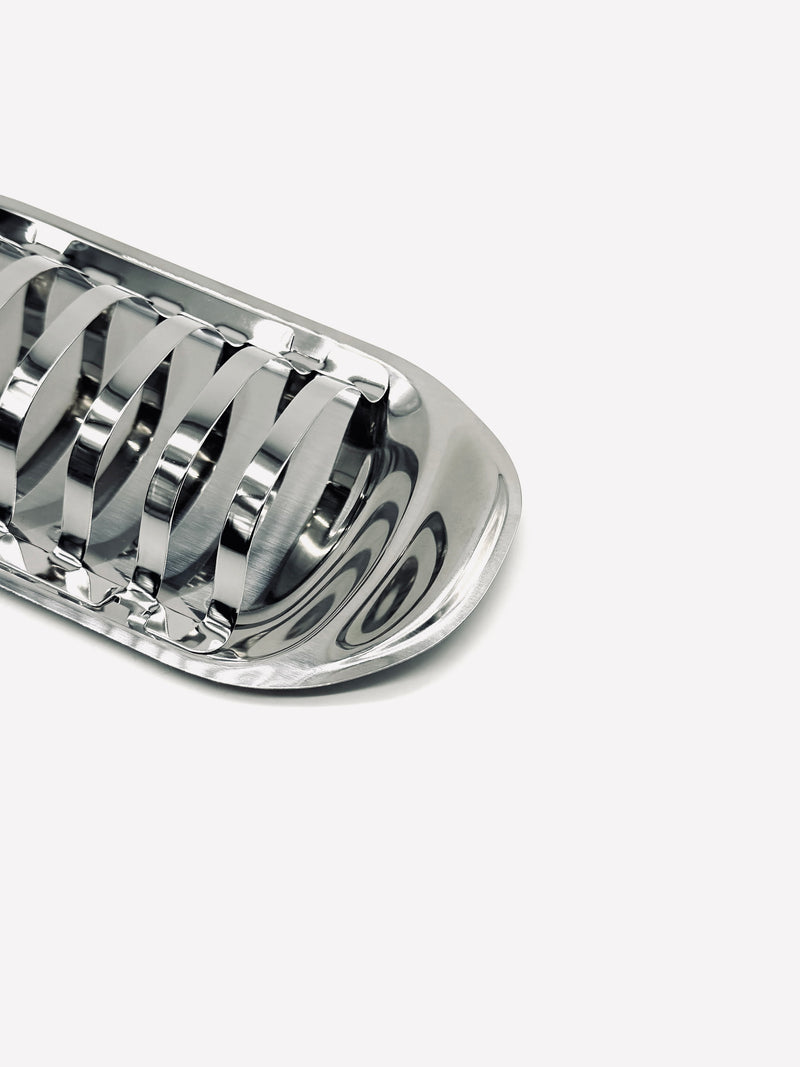 Stainless Steel Toast Holder — close-up of polished metal surface