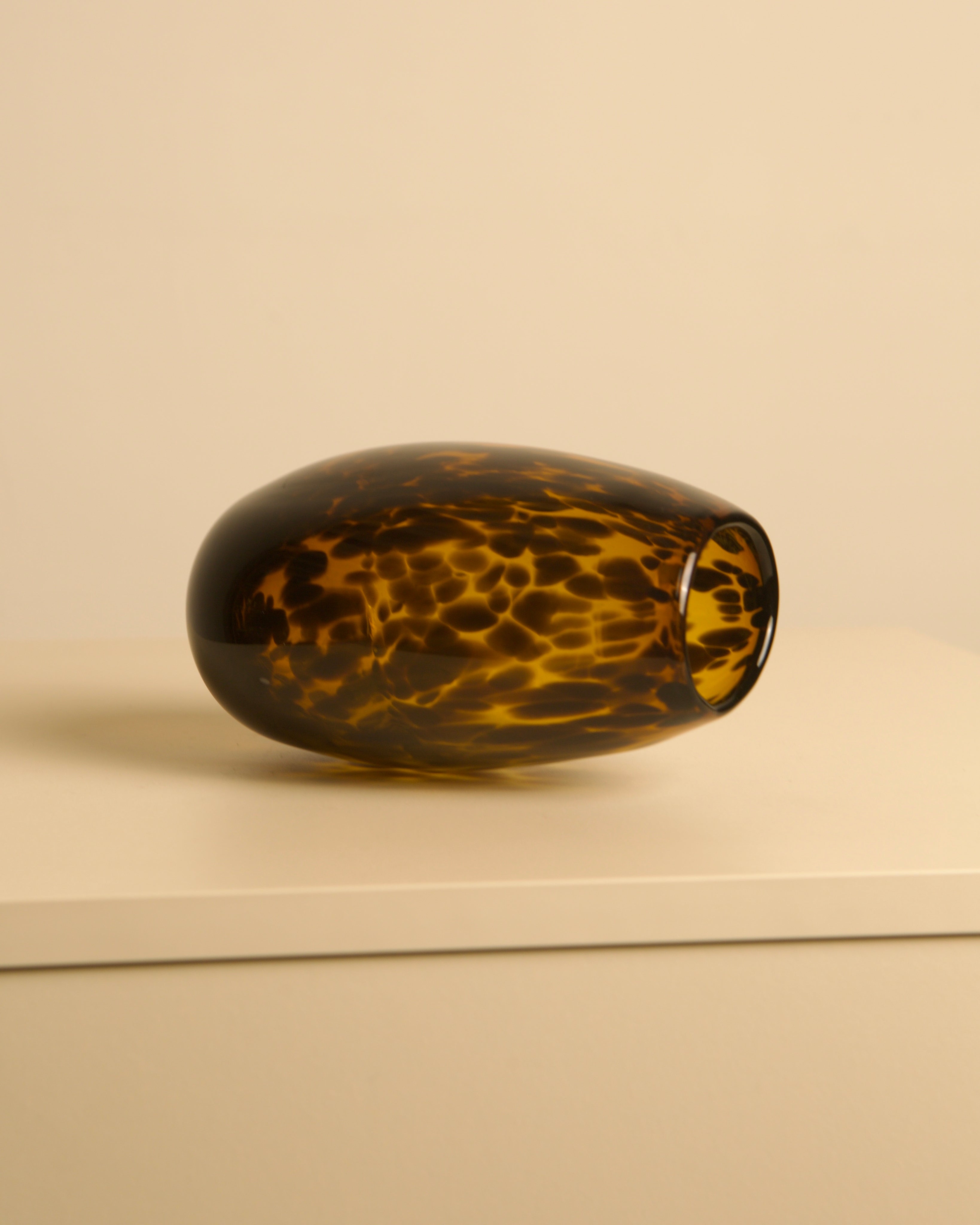 Leopard vase in Murano glass, 1980s