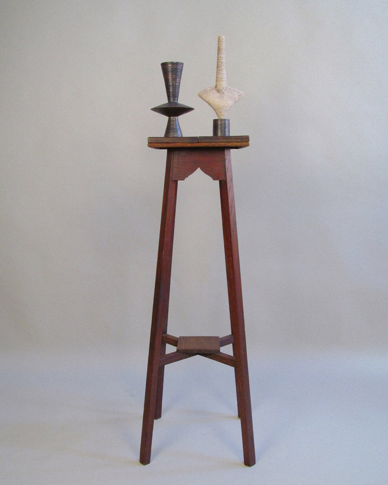 Arts & Crafts Oak Stand, c.1910 by Myakin | The Oblist — handcrafted oak, vintage design