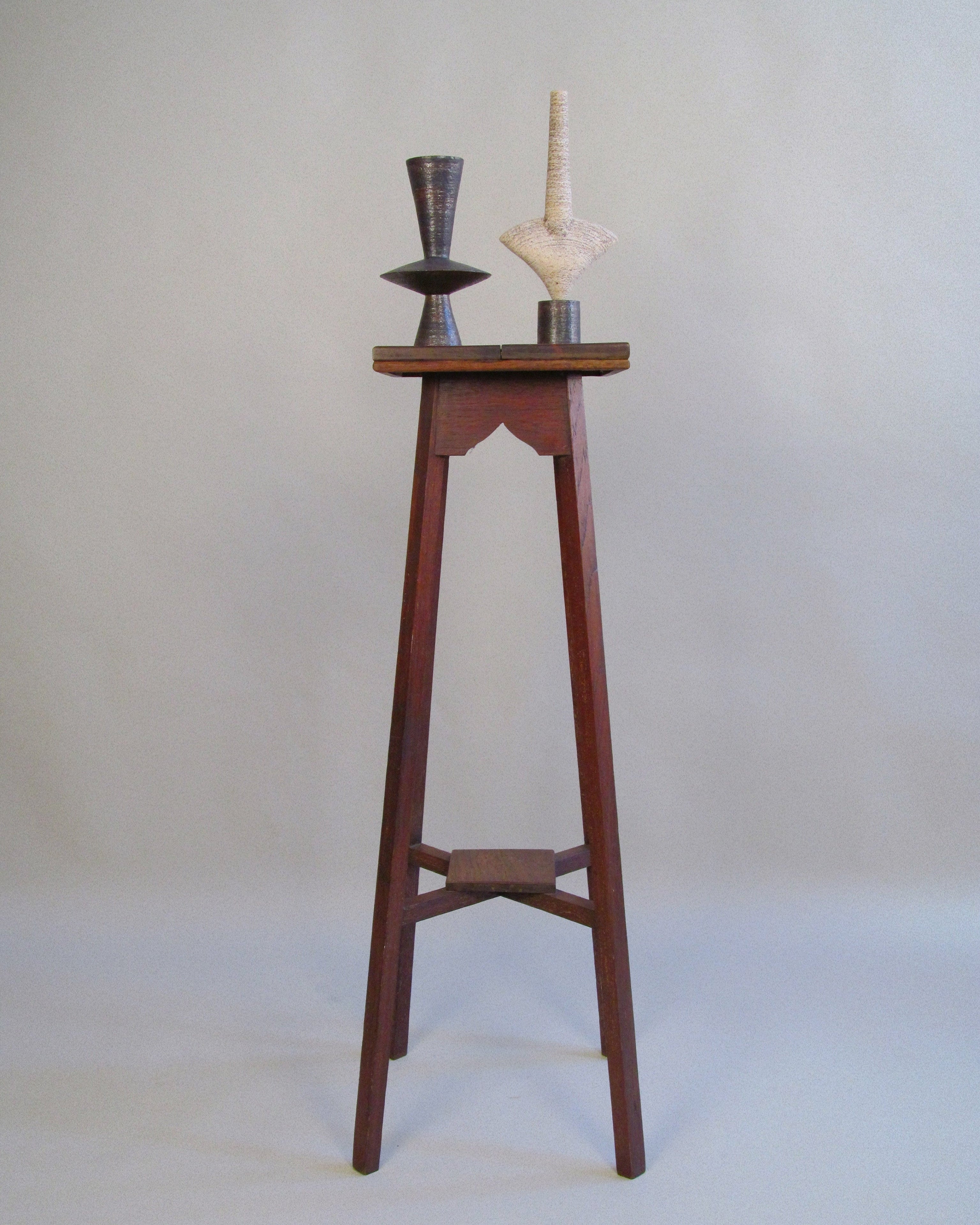 Arts & Crafts Oak Stand, c.1910 by Myakin | The Oblist — handcrafted oak, vintage design