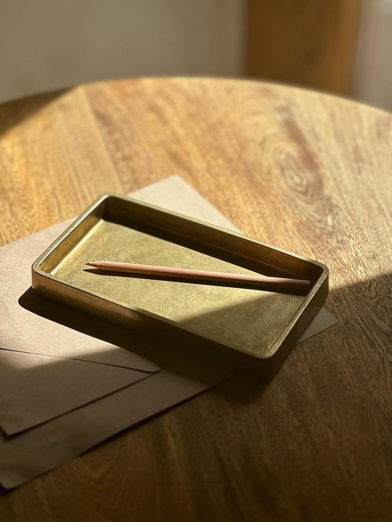 Plato Table Tray by Stem | The Oblist — brass material, modern design
