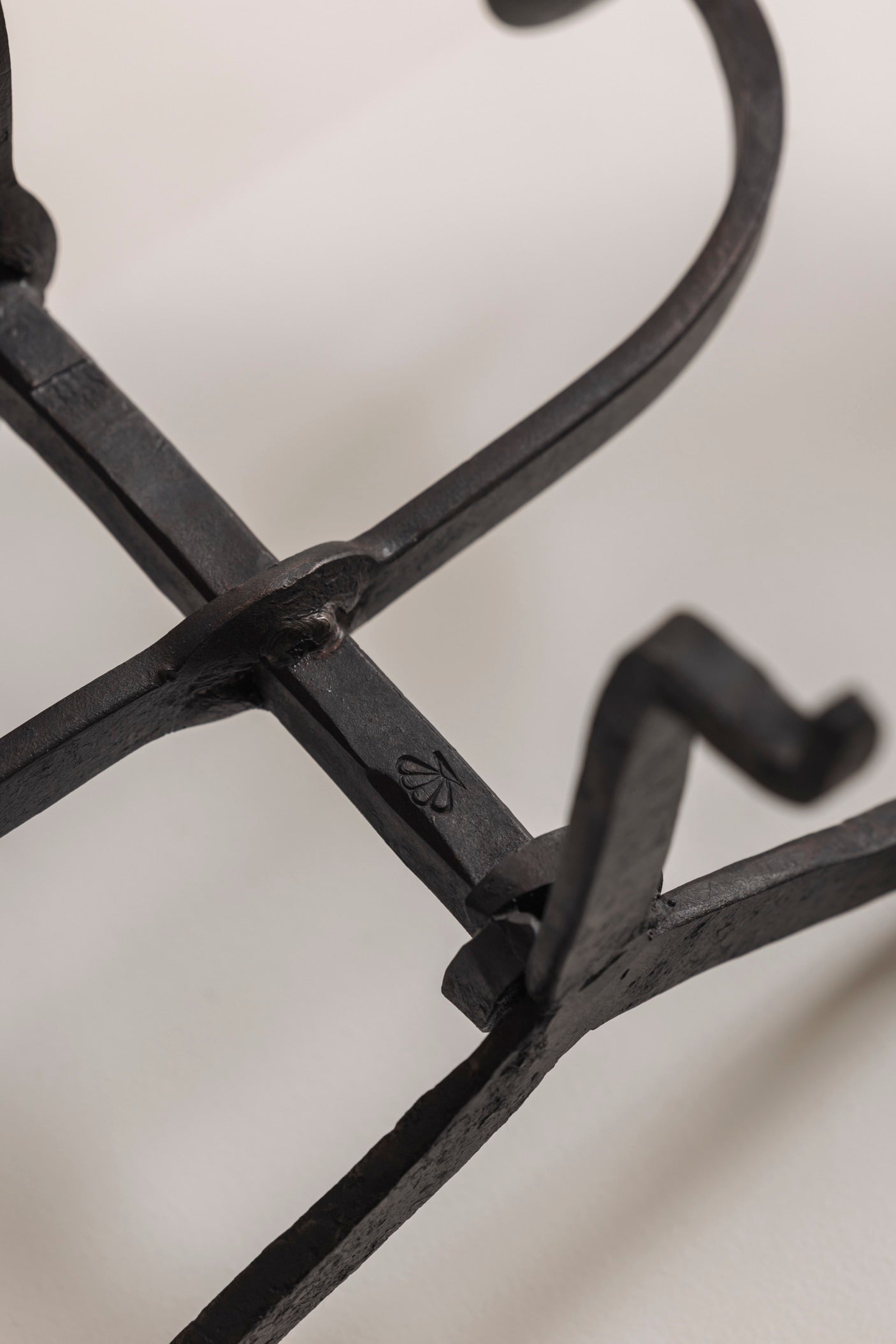 Hand-forged wrought iron candlesticks, France 1950s — in context