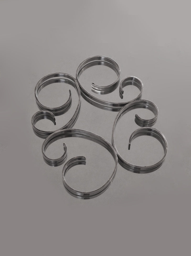 Spiral Silver-plated Trivet by Les Objoies | The Oblist — silver metal design