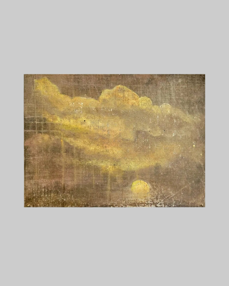 Painting on Canvas, Lime Paint and Oil, "transformation" by Vincent Perbal | The Oblist — earthy tones, contemporary style