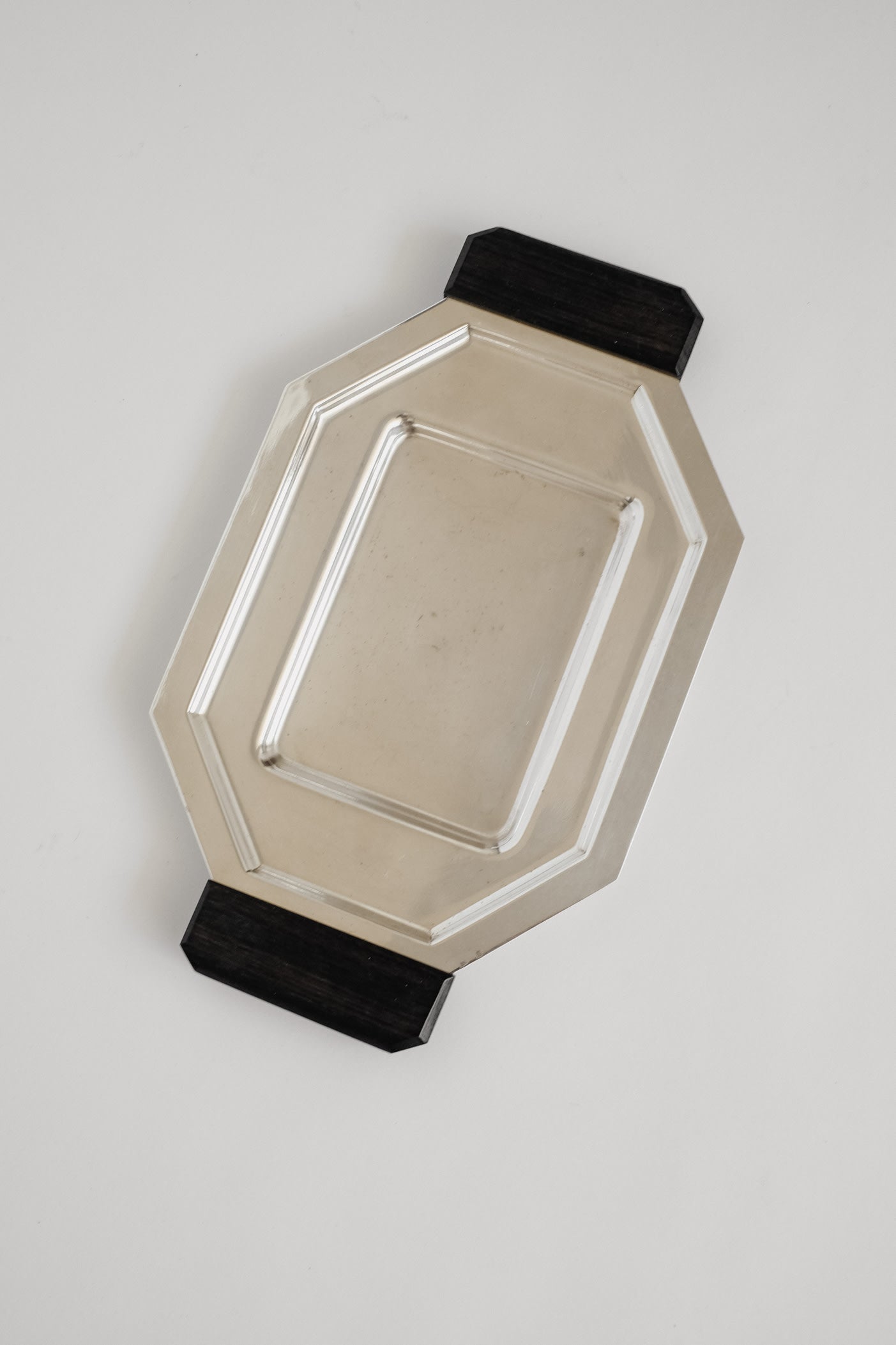 Elegant Art Deco Serving Tray — side angle