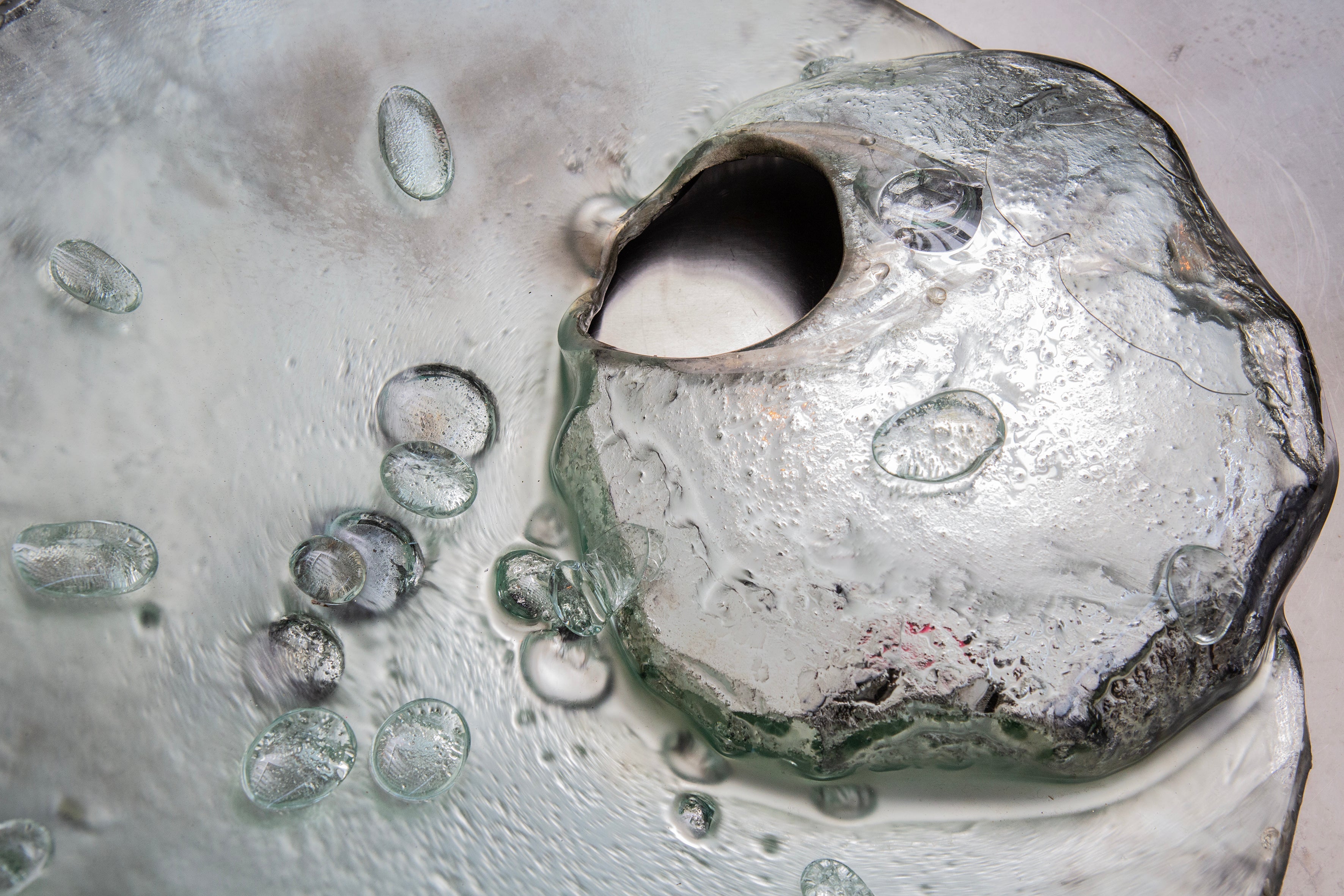 ‘Lunar Fantasies’ Sculptural Glass Centrepiece Diptych — alternate view